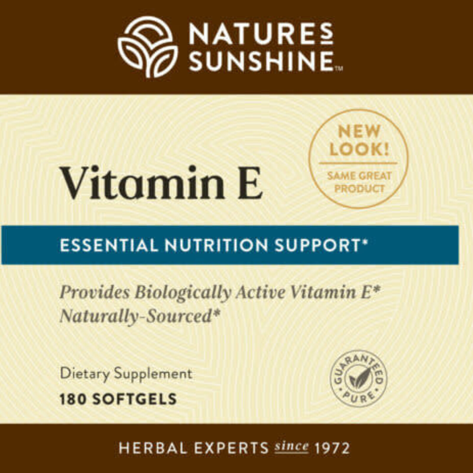 Nature's Sunshine Vitamin E Complete W/ Selenium(60 Softgel Caps)