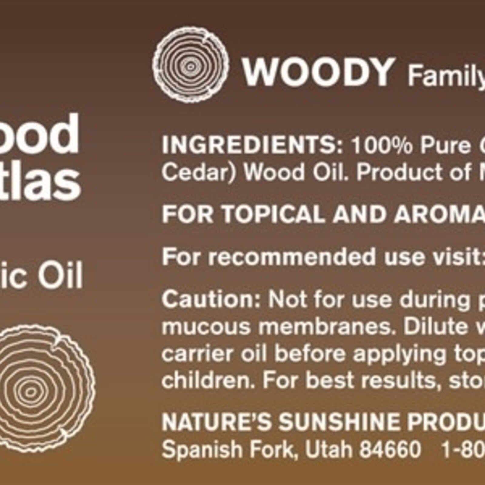 Nature's Sunshine Cedarwood Oil
