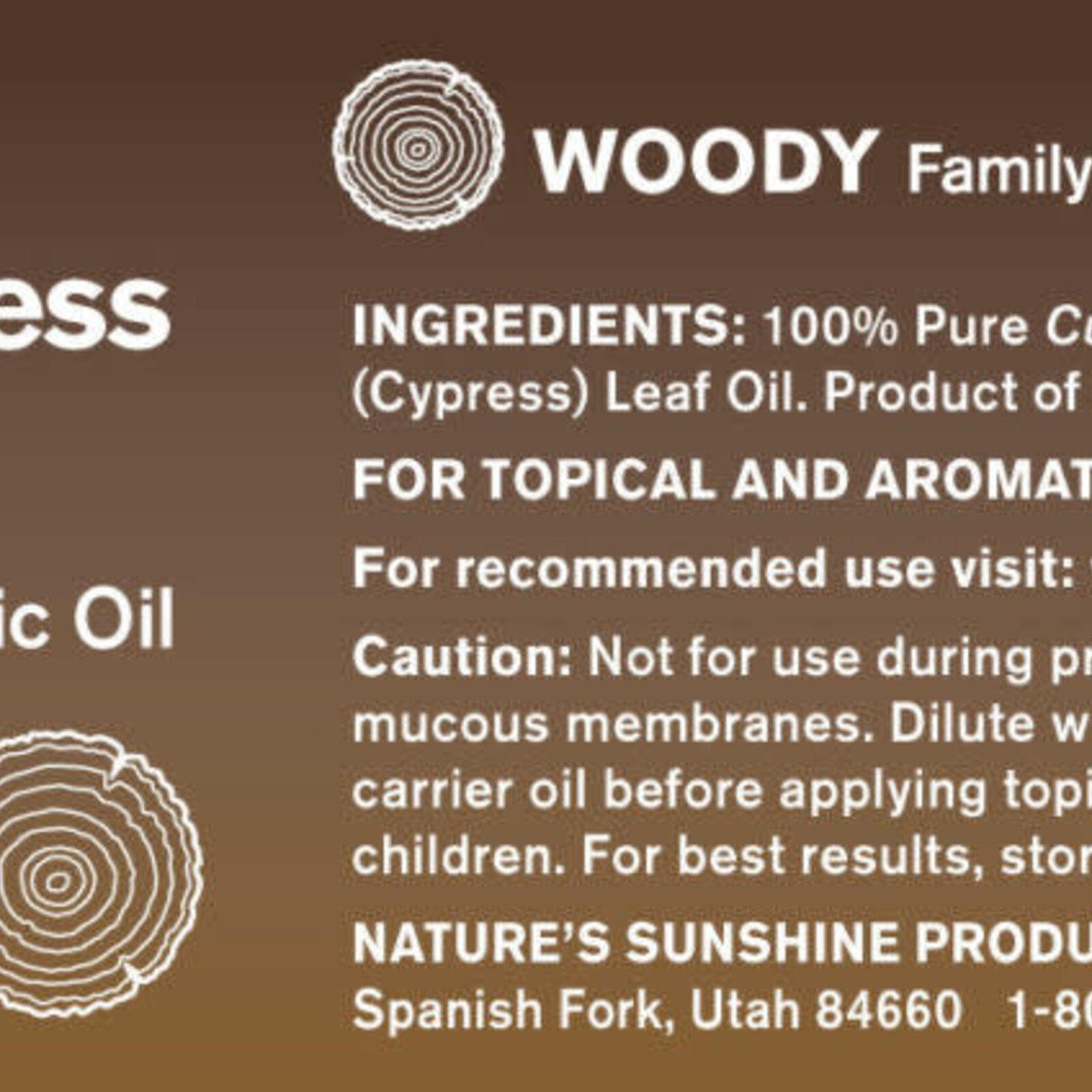 Nature's Sunshine Cypress Oil