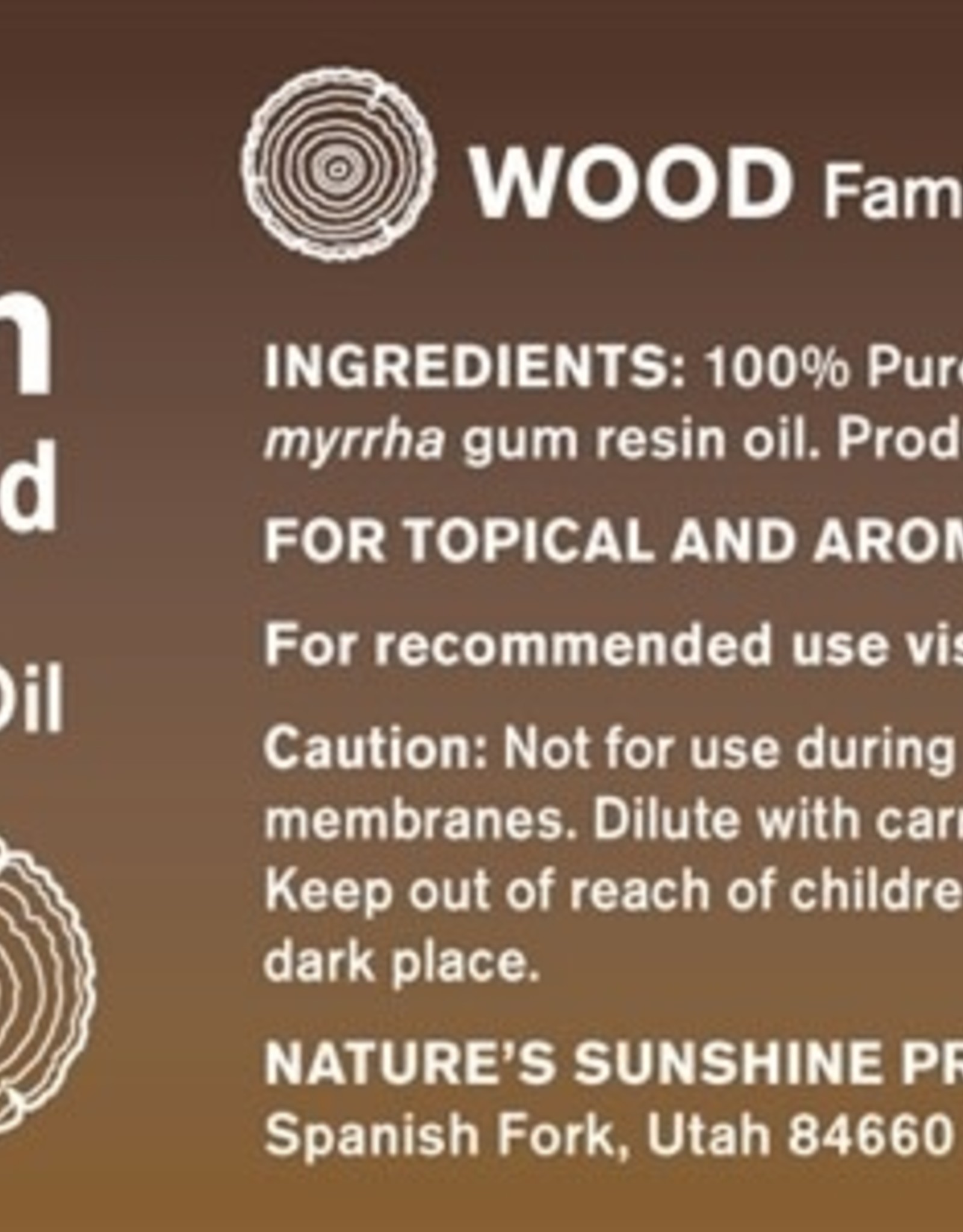 Nature's Sunshine Myrrh Oil