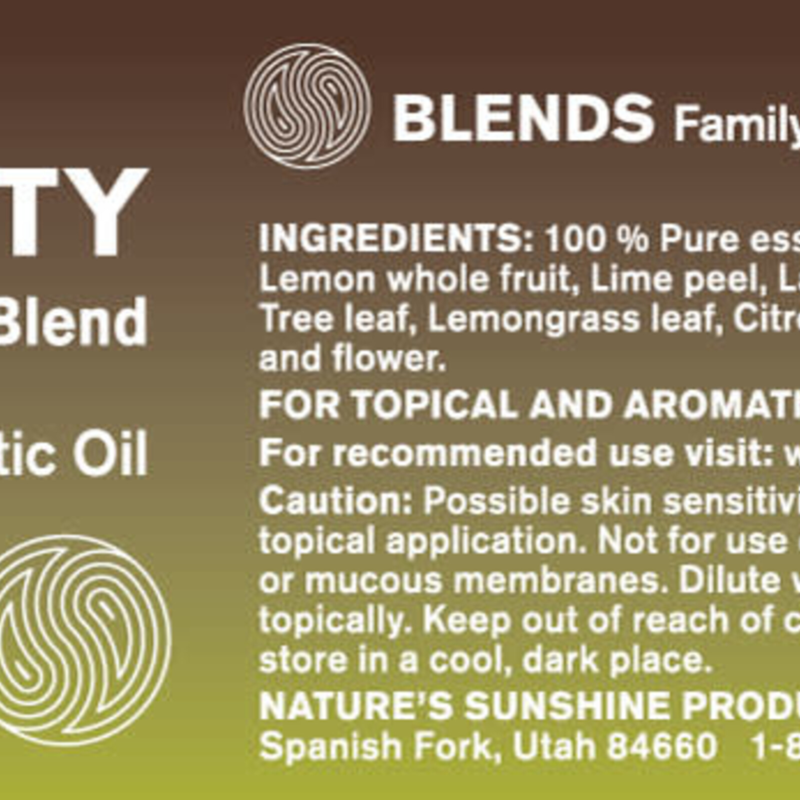 Nature's Sunshine Purity Oil Blend