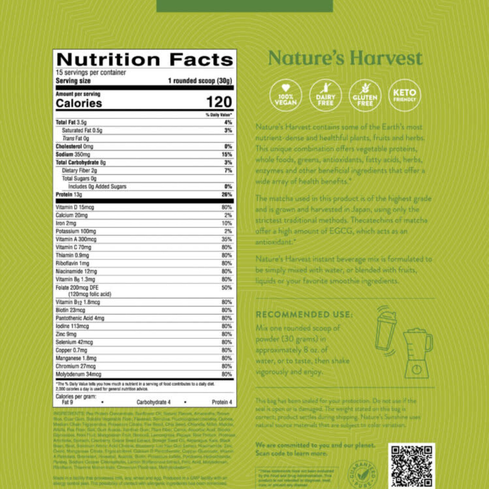 Nature's Sunshine Nature'S Harvest (465 G) (15 Servings)