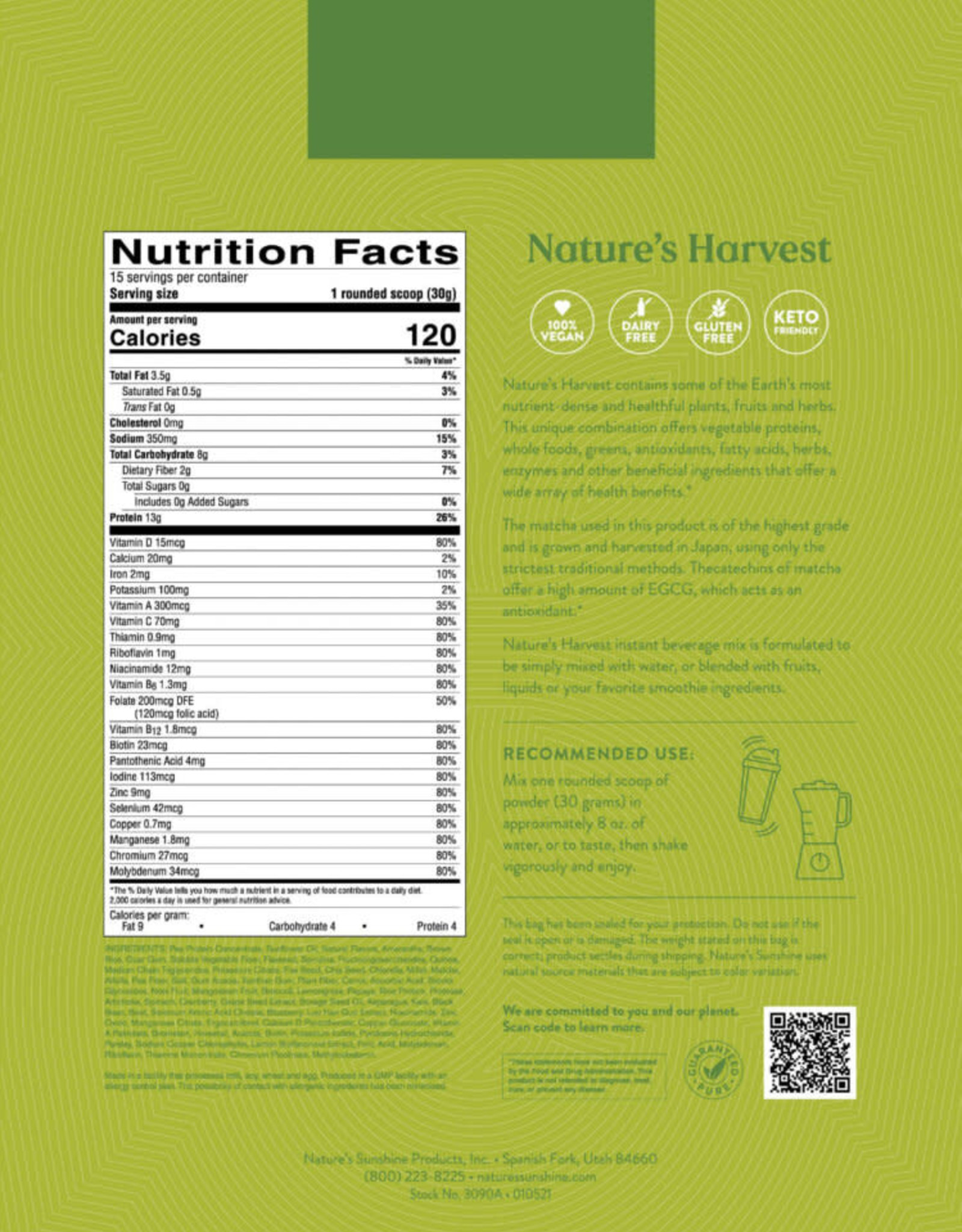 Nature's Sunshine Nature's Harvest (465 g) (15 servings)