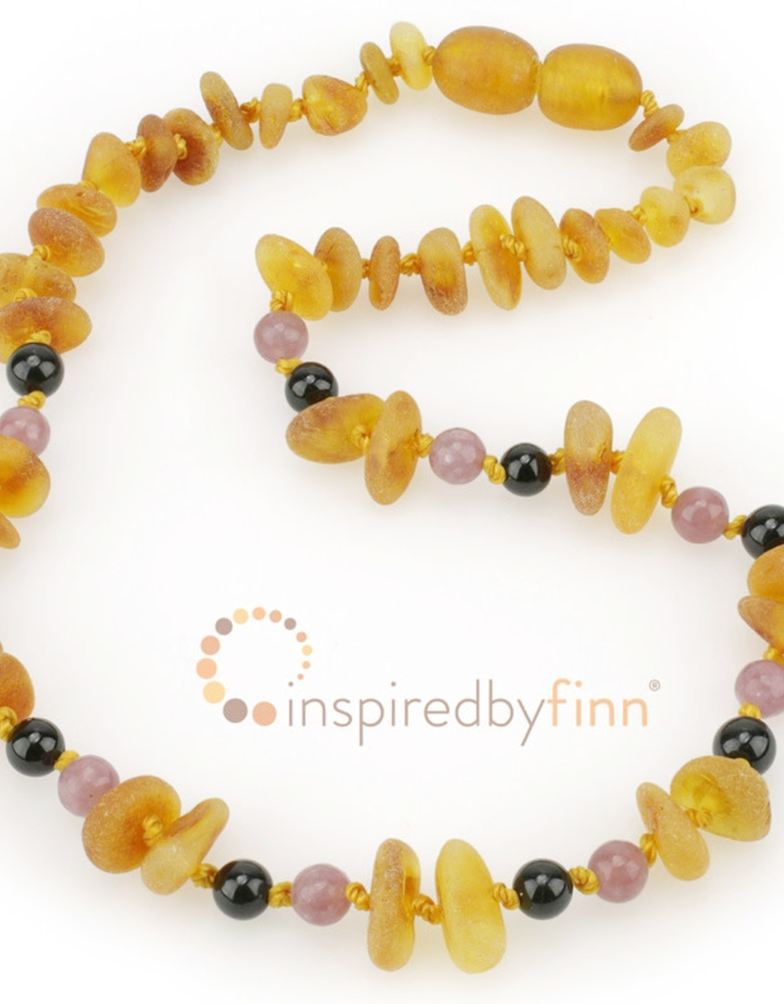 Inspired by Finn Baltic Amber Necklace - CurbsChipHarvest - unpolished - 11.5-12.5