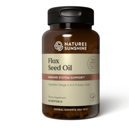 Nature's Sunshine Flax Seed  Oil w/Lignans(60 softgel caps)