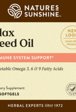 Nature's Sunshine Flax Seed  Oil w/Lignans(60 softgel caps)