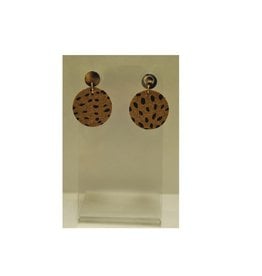 ECLectic Designs Cheetah Circle Small Stud Earrings