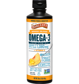 Barleans Seriously Delicious Fish Oil - Mango/Peach - 16oz