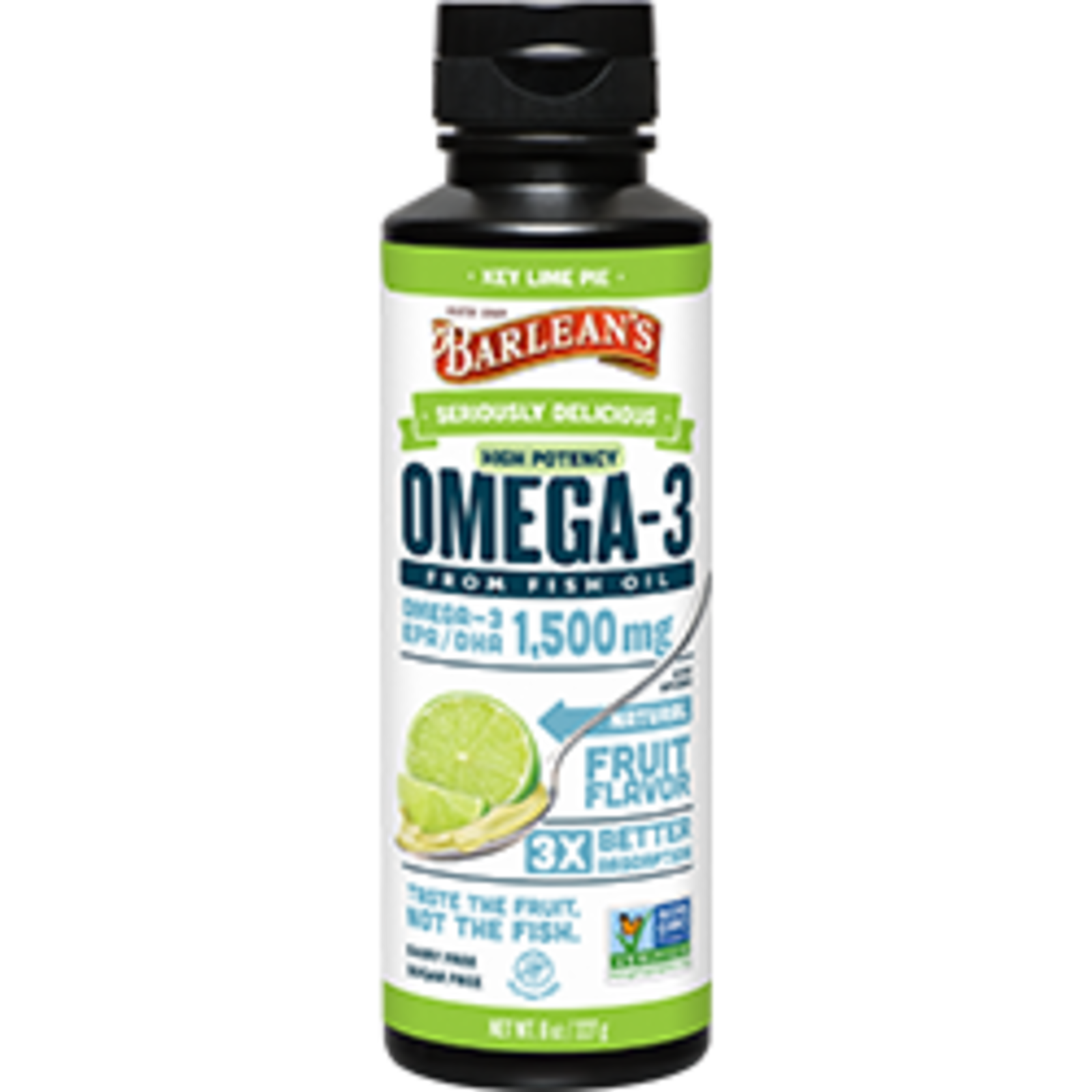 Barleans High Potency Fish Oil - Key Lime Pie - 16 oz