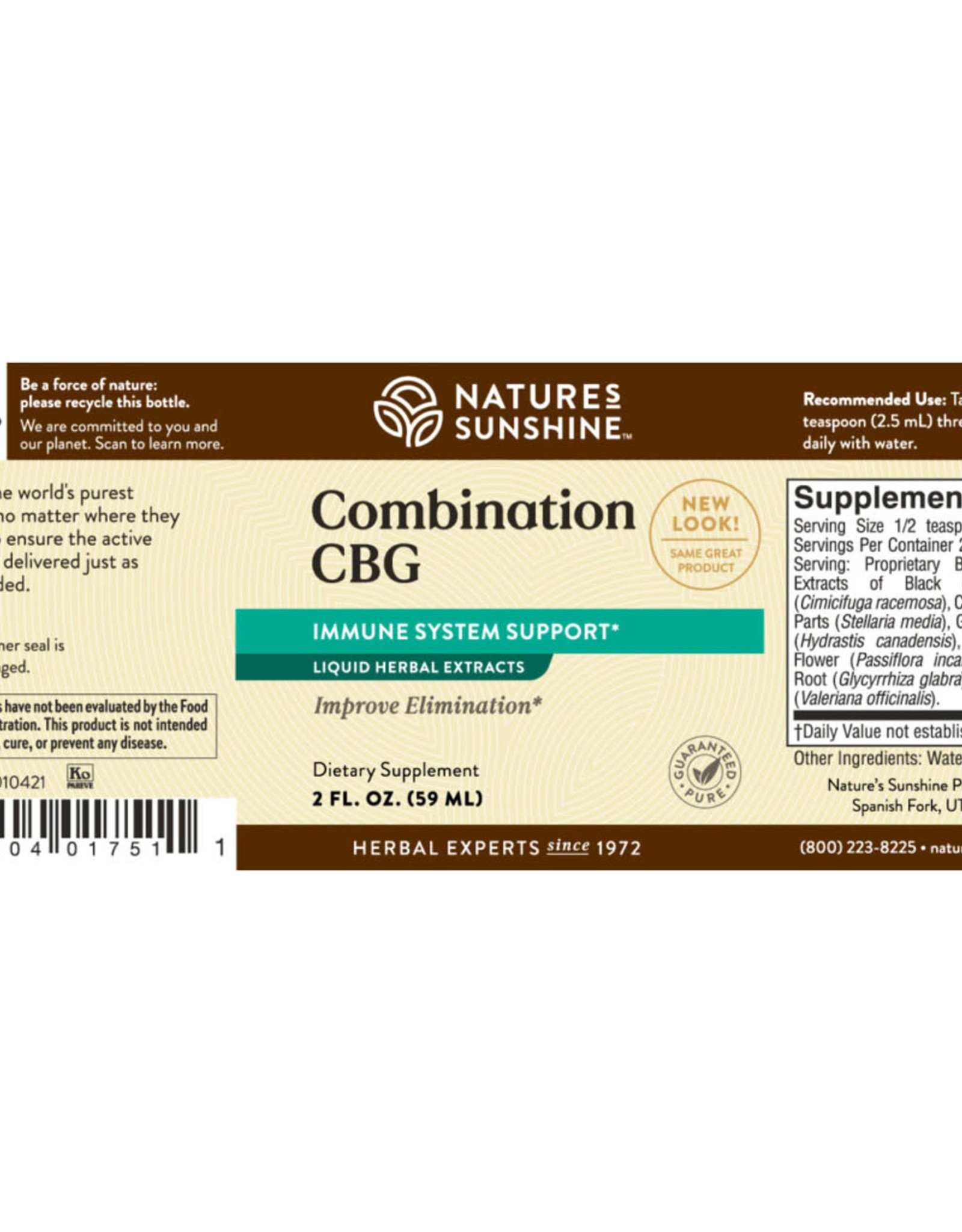 Nature's Sunshine Combination CBG Extract(2 fl. oz.)*