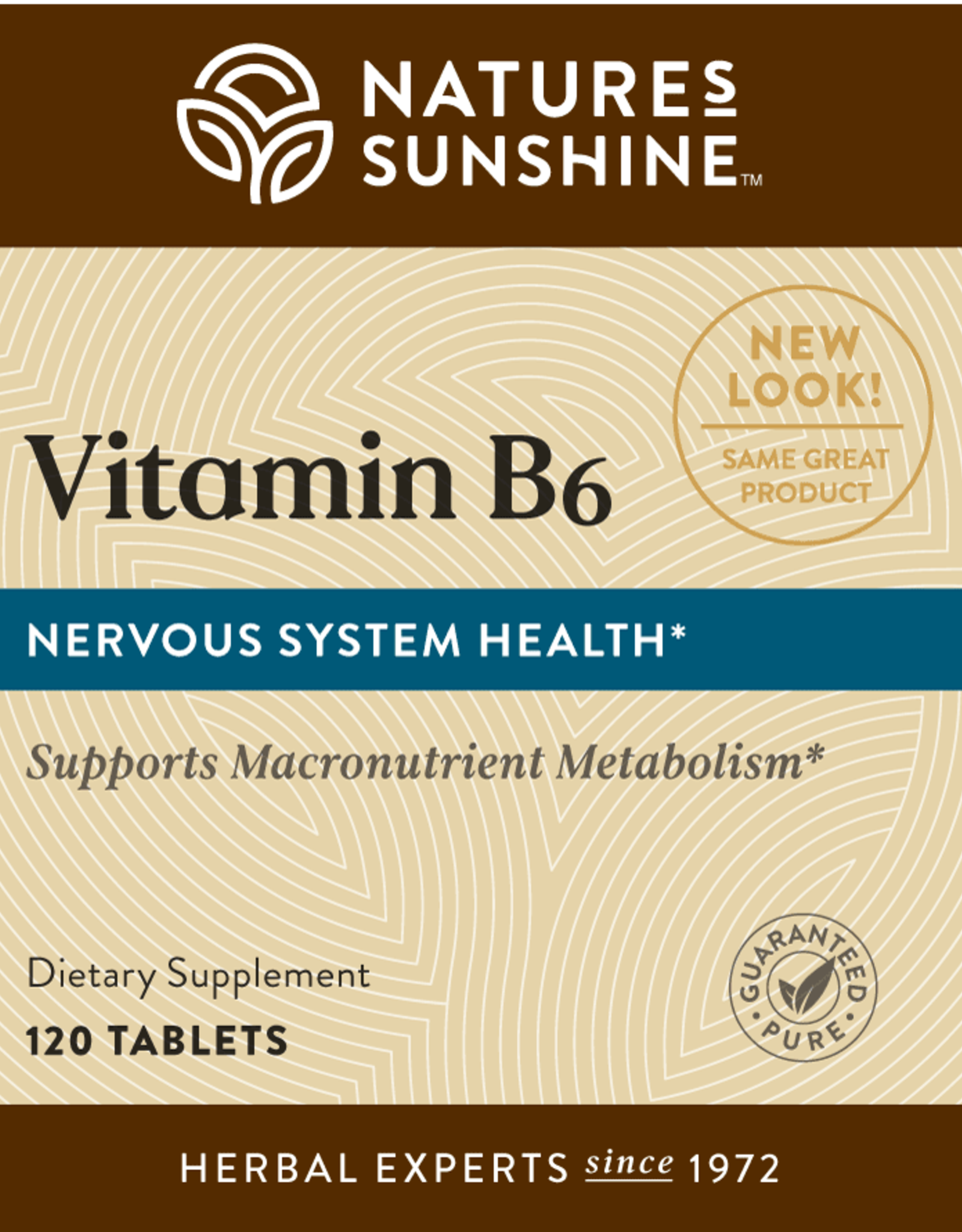 Nature's Sunshine Vitamin B6 (50 mg) (120 tabs)