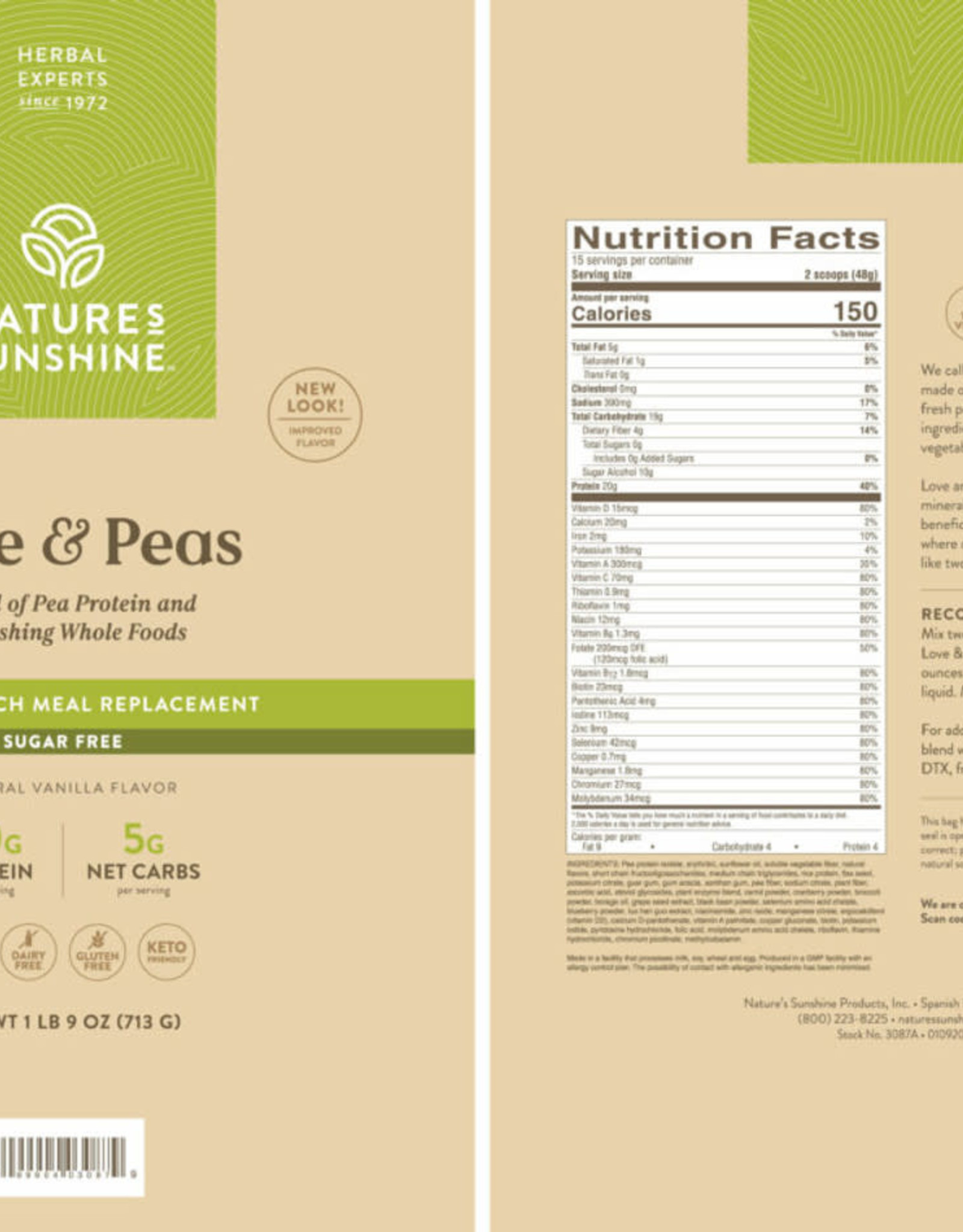 Nature's Sunshine Love and Peas (675 g)