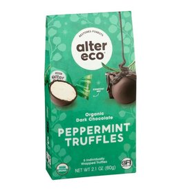 Alter Eco Holiday Mint Creme Chocolate Truffle Box - 5 ct