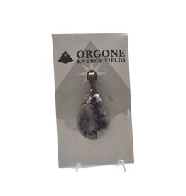 Orgone Energy Fields Orgonite Necklace Azurite, Aquamarine, Blue Lace Agate, Shungite Copper Shavings Small
