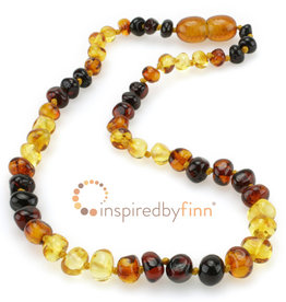 Inspired by Finn Baltic Amber - rainbow polished - adult