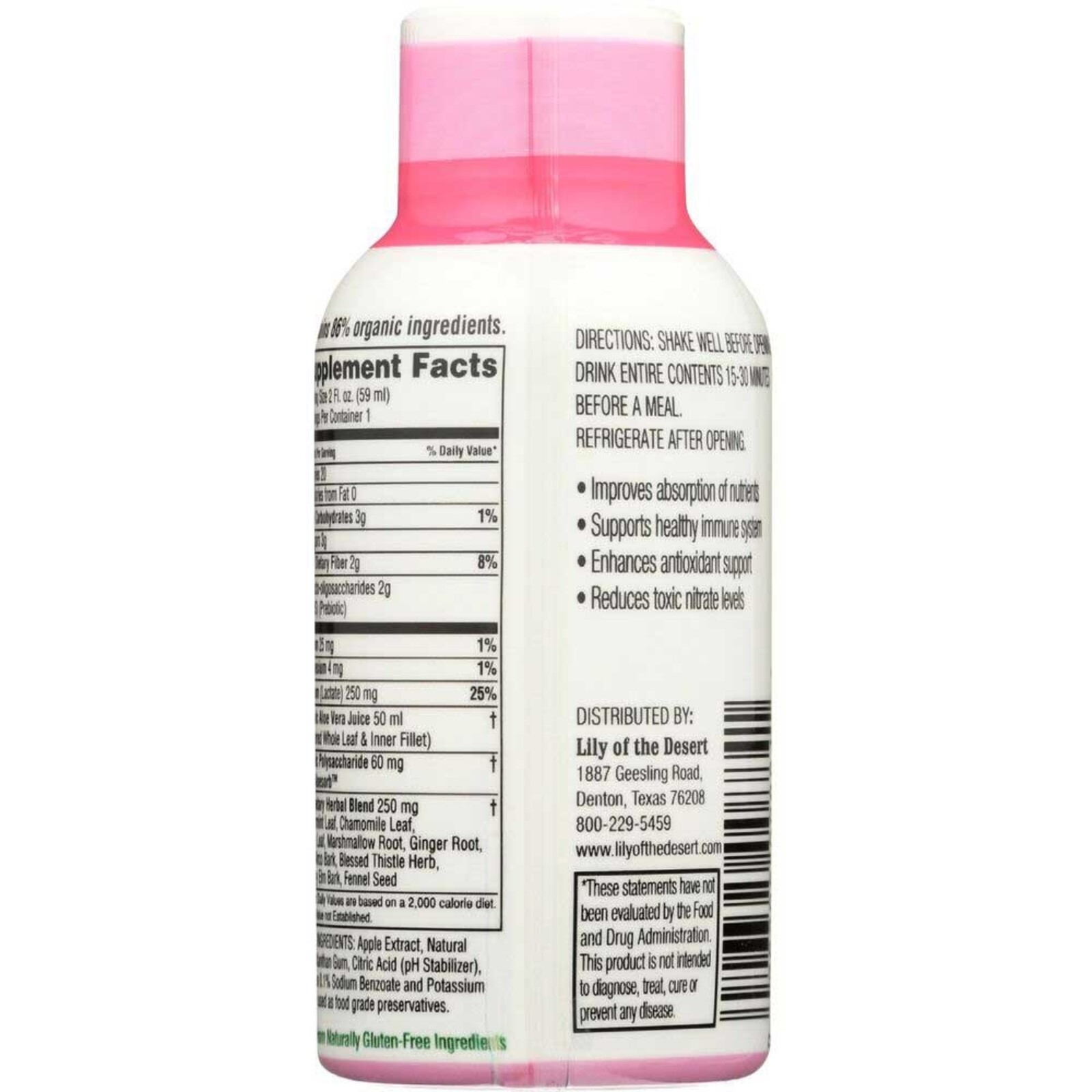 Lily of The Desert Aloe Herbal Stomach Formula 2 oz. Single