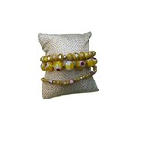 Yellow with Flowers Bracelet
