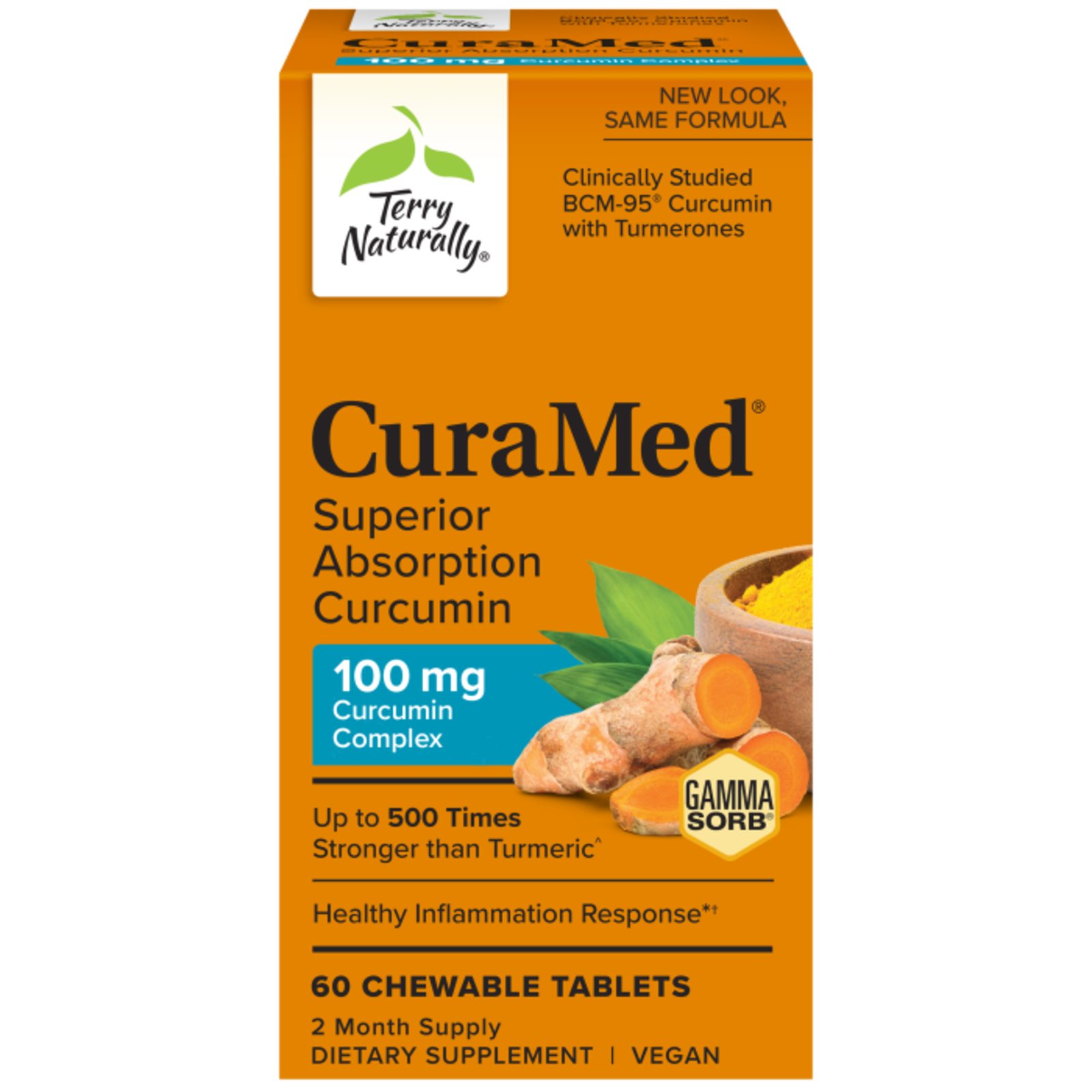 Terry Naturally CuraMed  100mg - 60 chewable