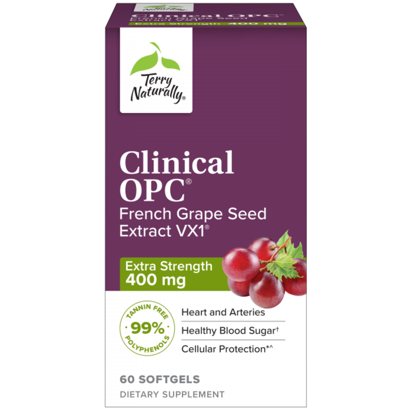 Terry Naturally Clinical OPC Extra Strength 400mg - 60 softgels