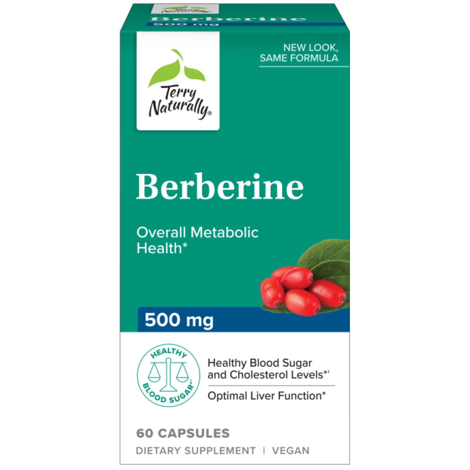 Terry Naturally Berberine Metabolic Support - 60 cap