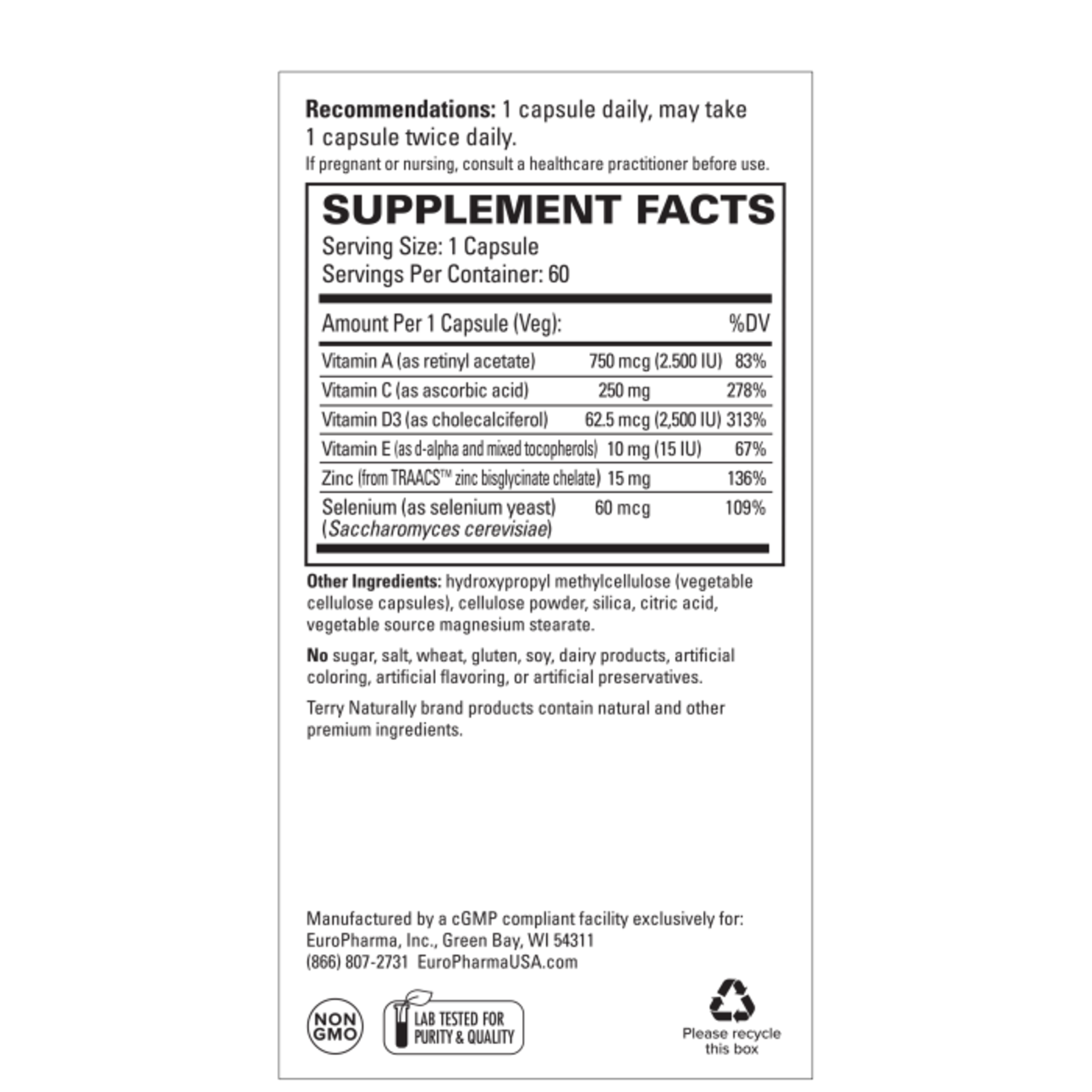 Terry Naturally Clinical Essential IMMUNE - 60 caps