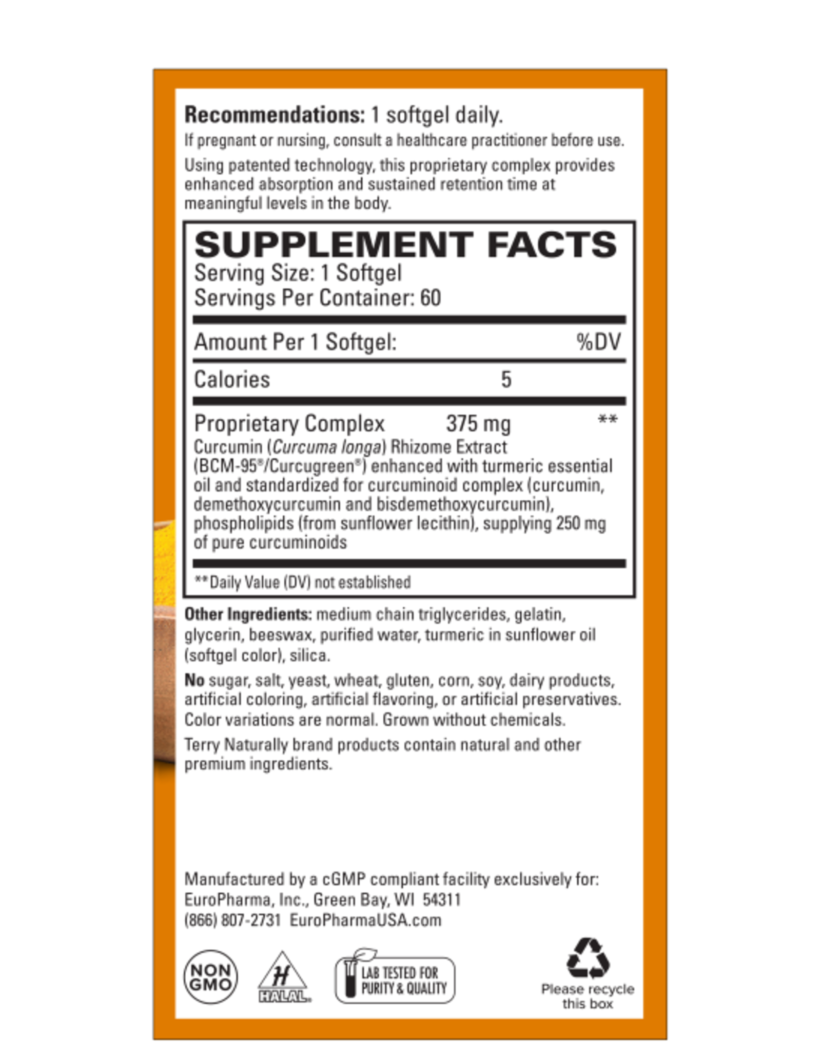 Terry Naturally CuraMed 375 - 60ct