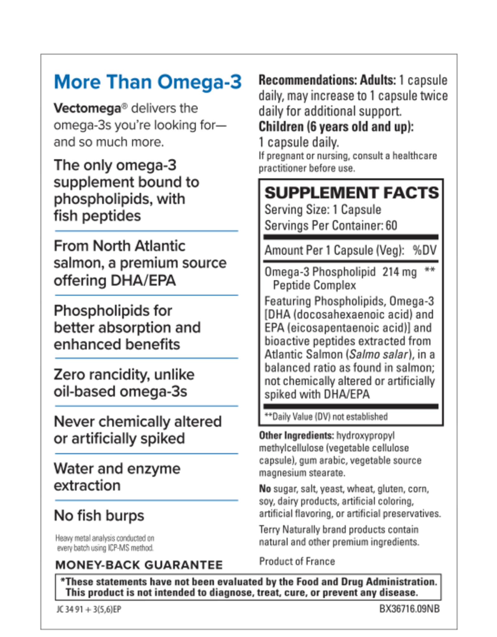 Terry Naturally Vectomega 60 Capsules