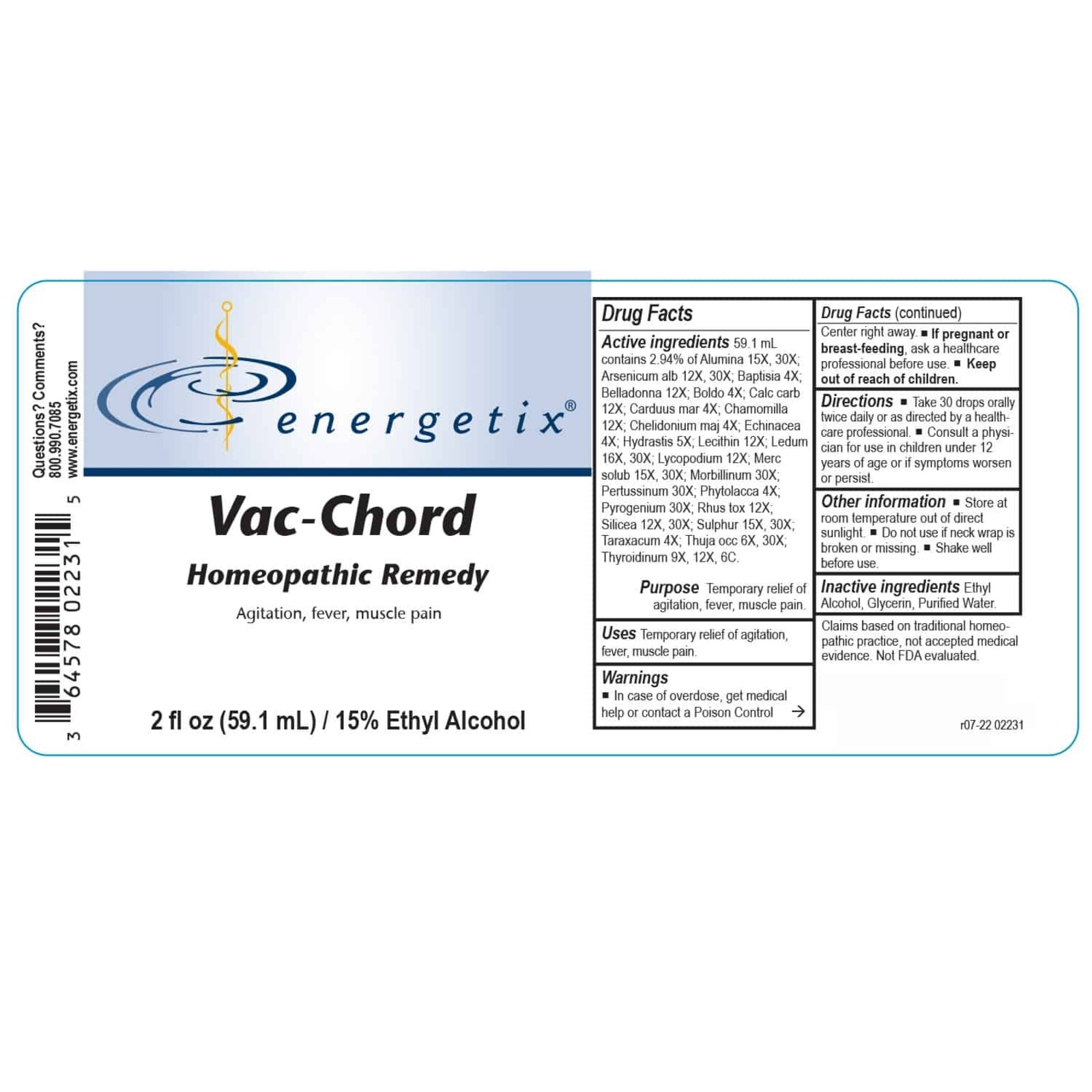 Energetix Vac-Chord 2 oz.