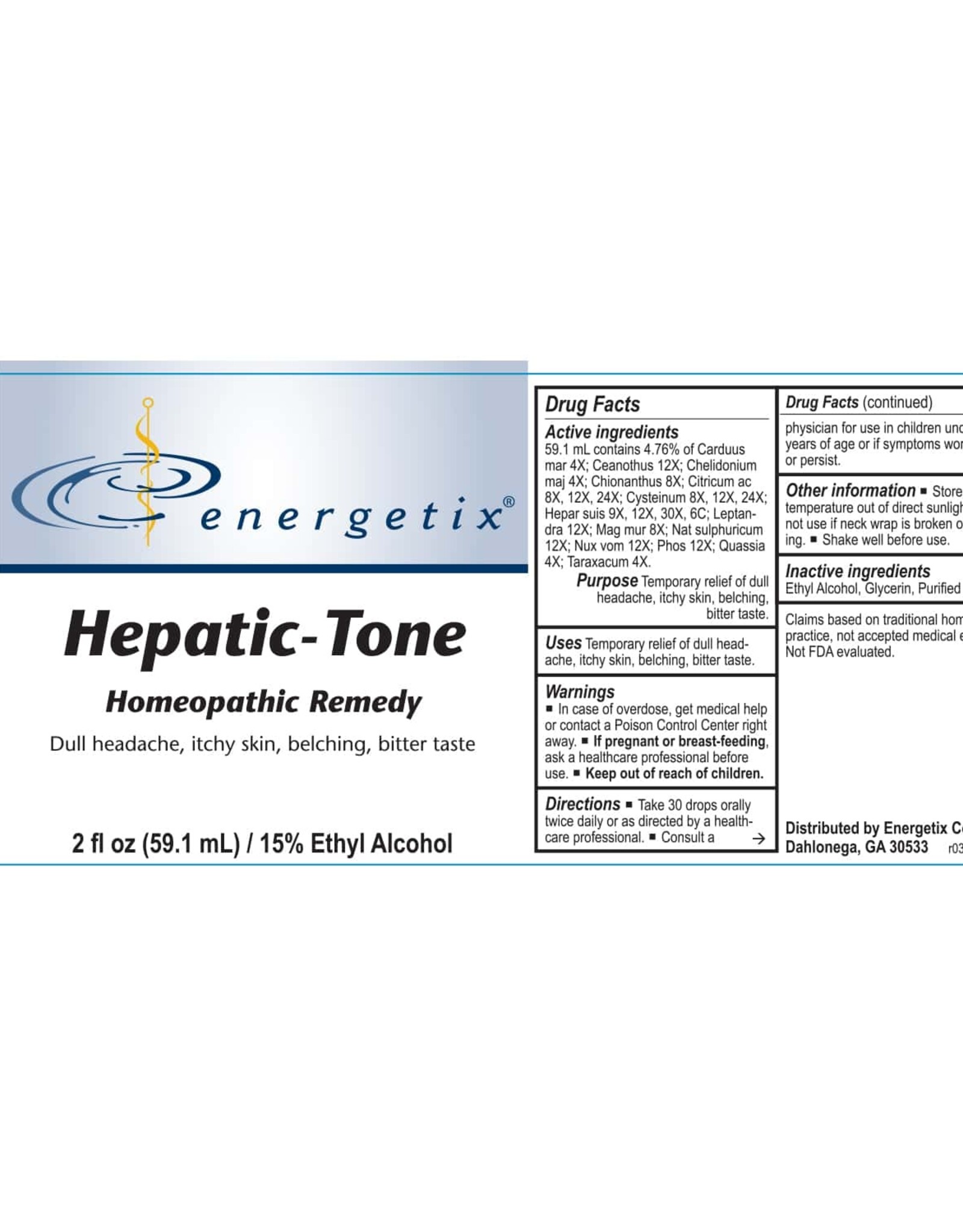 Energetix Hepatic-Tone 2 oz.