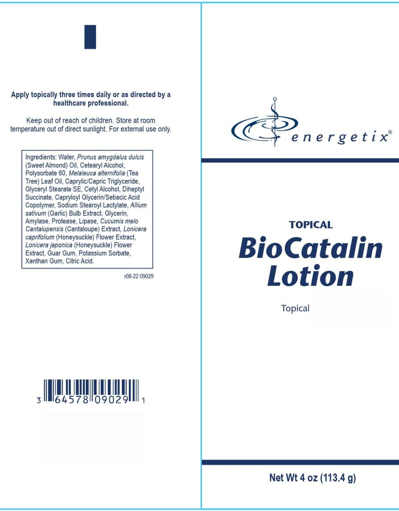 Energetix BioCatalin Lotion 4 oz.