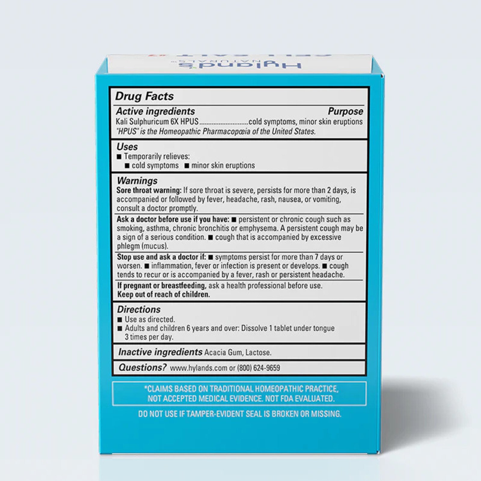 Hyland's Hyland's Cell Salts - 100 tablet #7 Kali Sulph