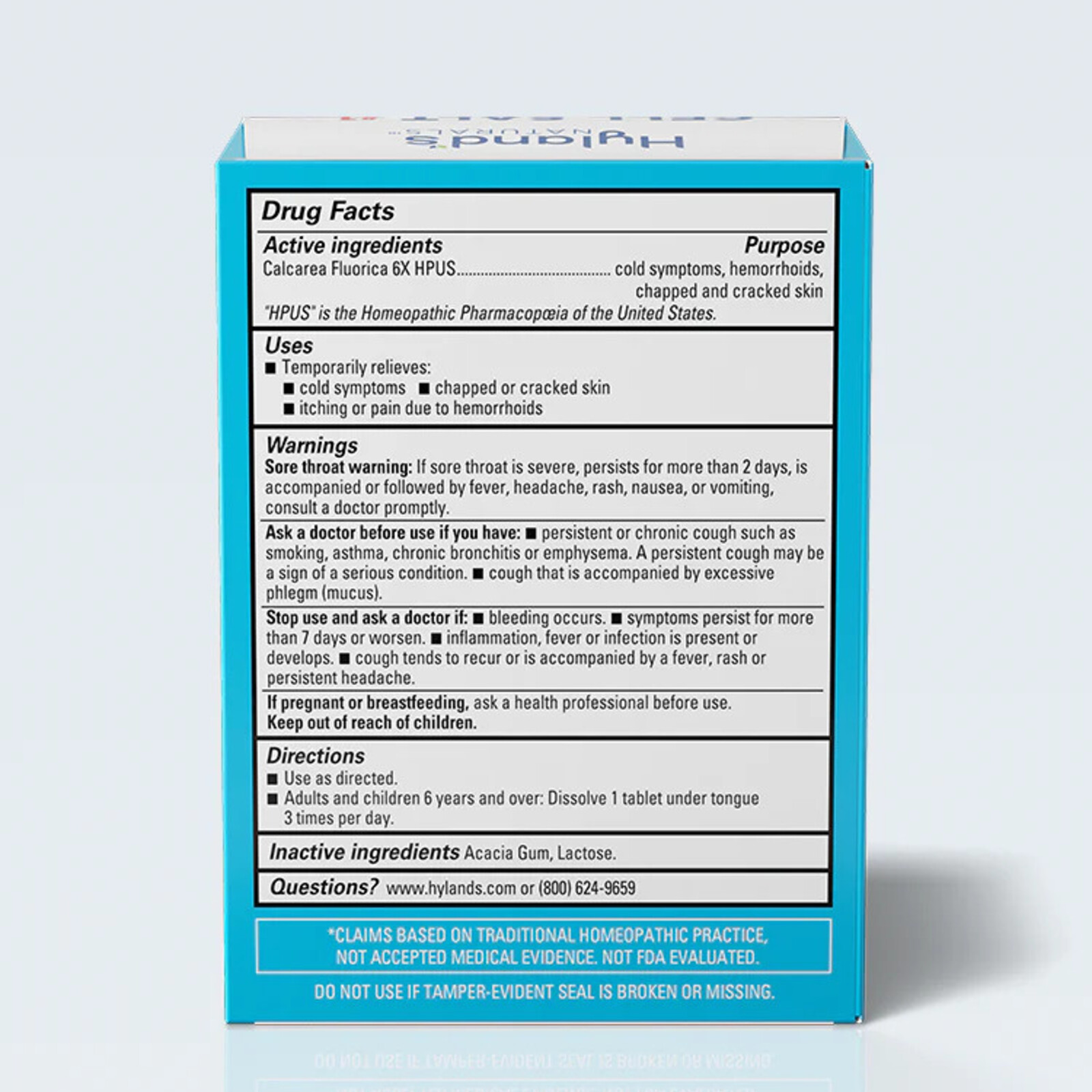 Hyland's Hyland's Cell Salts - 100 tablet #1 Calc Fluor