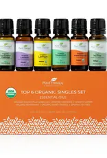 Plant Therapy Top 6 Organic Essential Oil Set