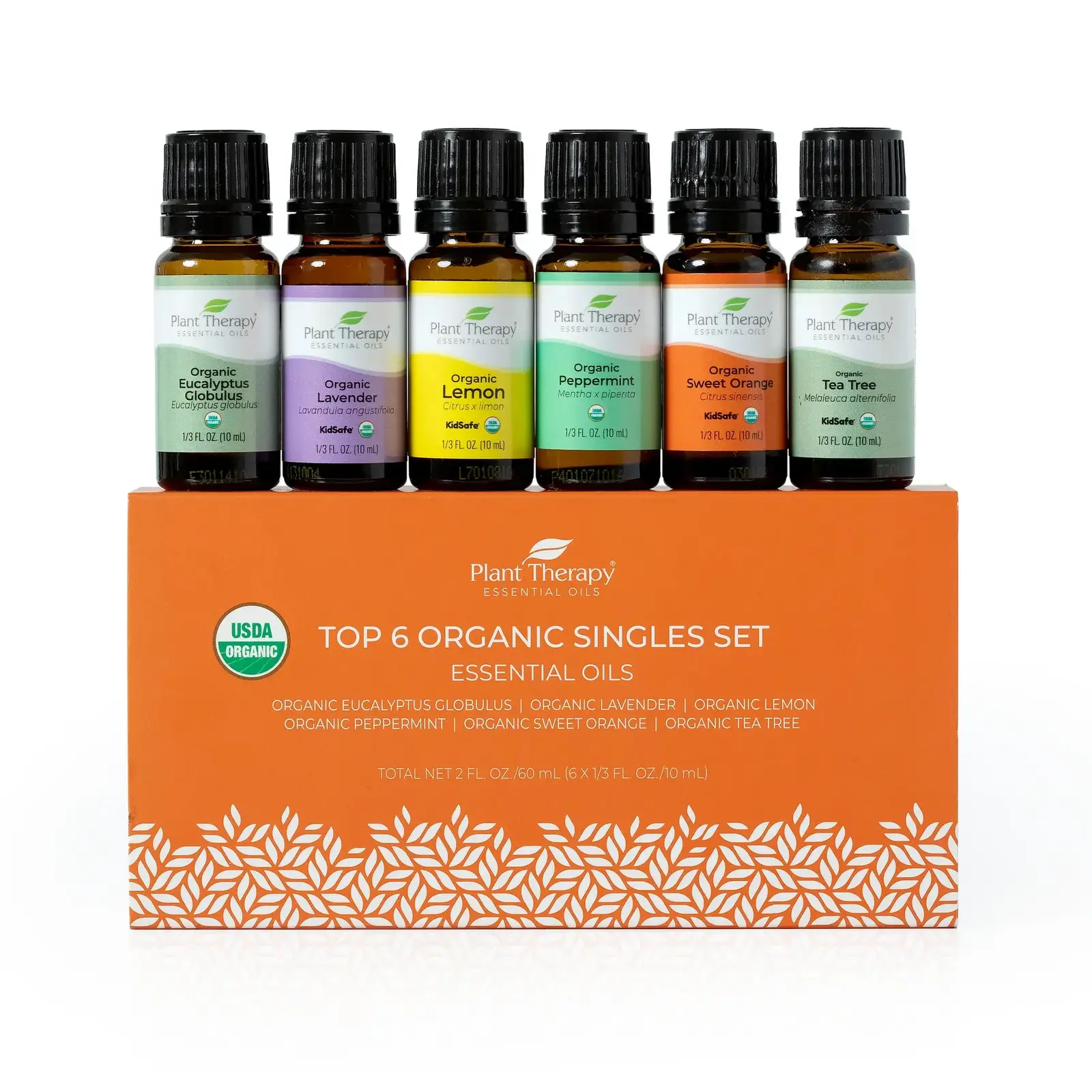 Plant Therapy Top 6 Organic Essential Oil Set
