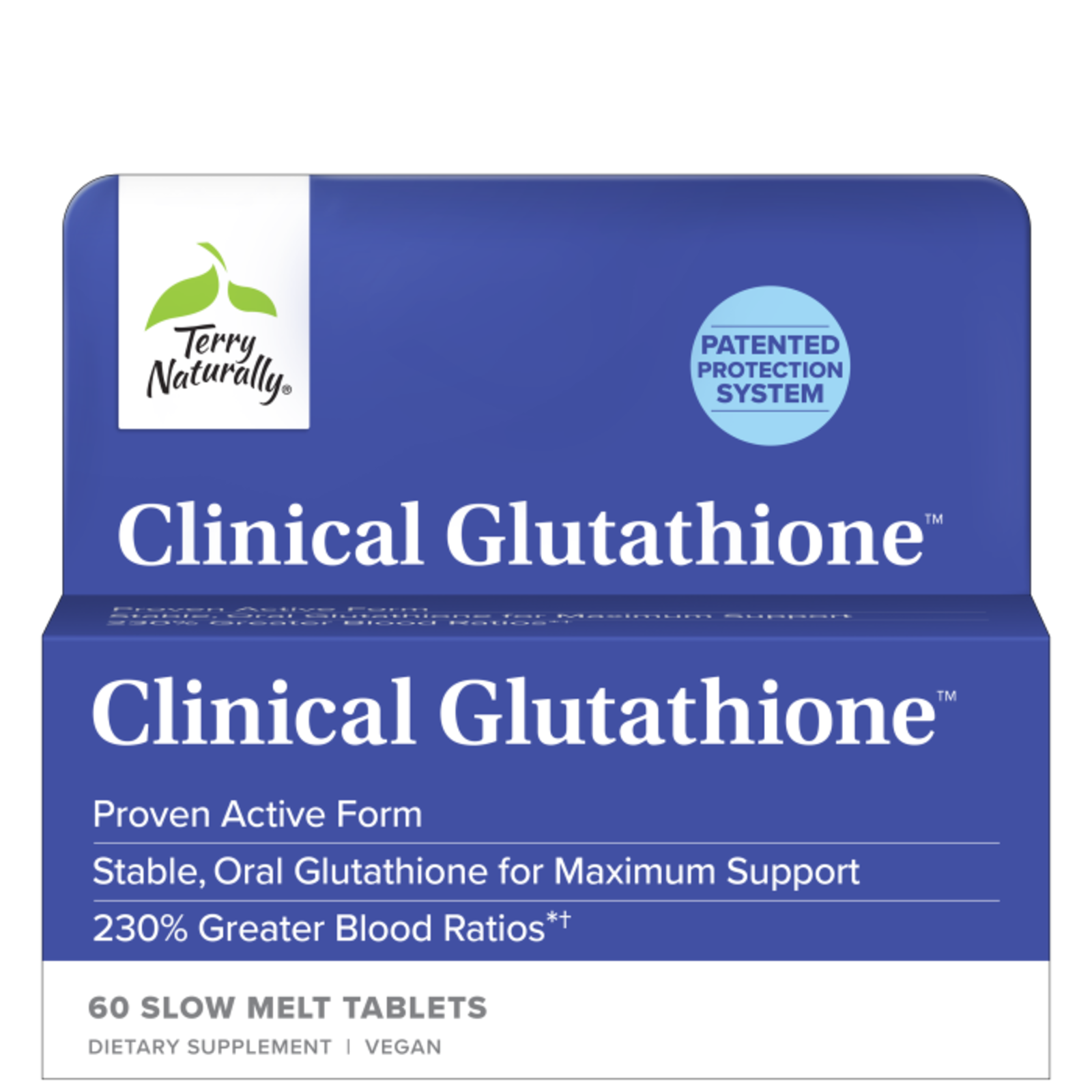 Terry Naturally Clinical Glutathione - 60 slow melt tabs