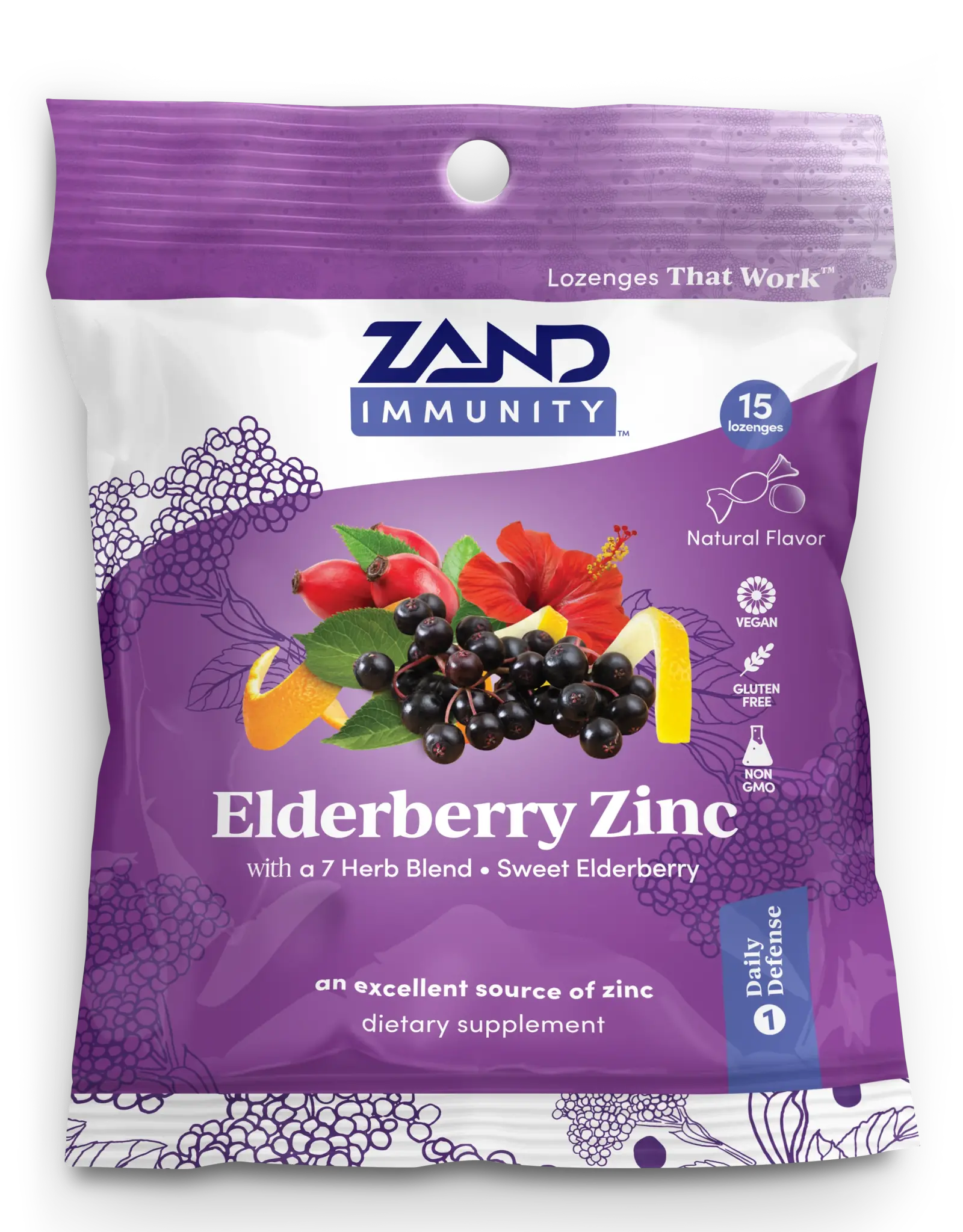 Zand Zand Elderberry Zinc Lozenges