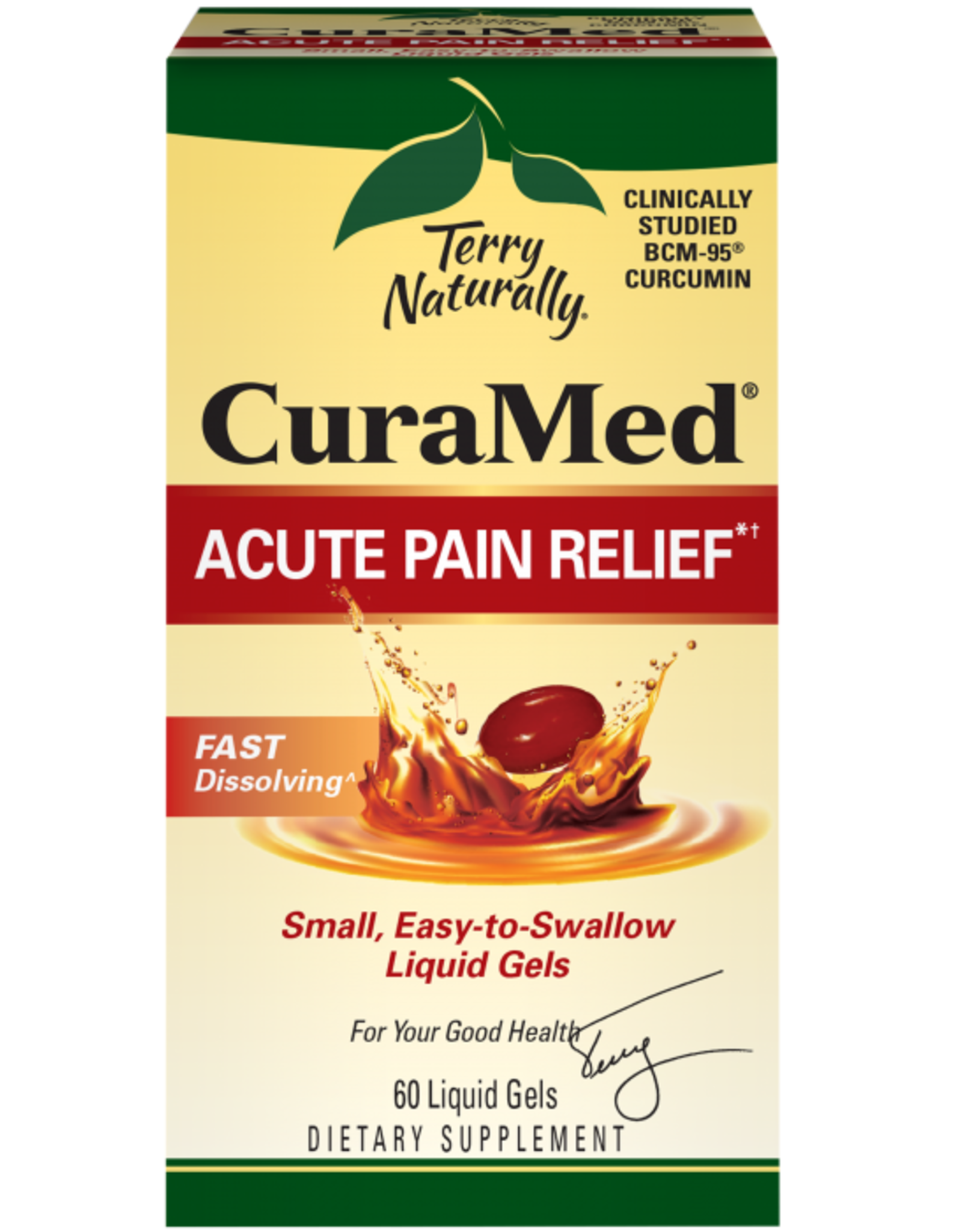 Terry Naturally CuraMed Acute Pain Relief - 60 gels