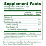 Nature's Sunshine Chlorophyll Stick Packs - Spearmint