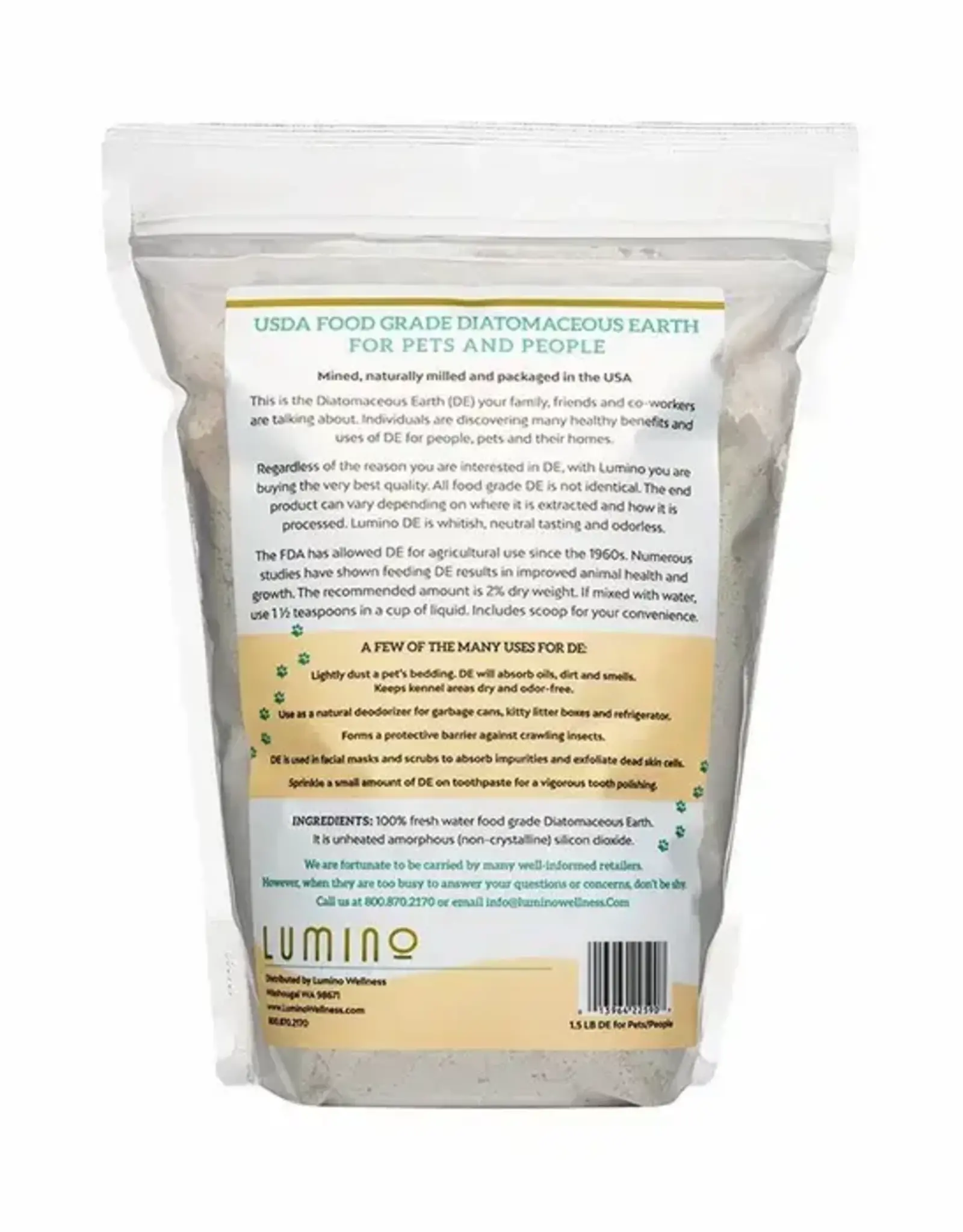 Lumino Diatomaceous Earth - 1.5 lbs