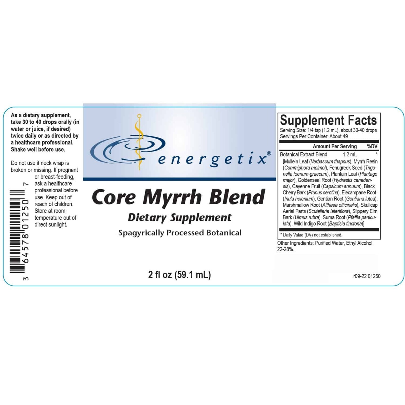 Energetix Core Myrrh Blend 2 oz.