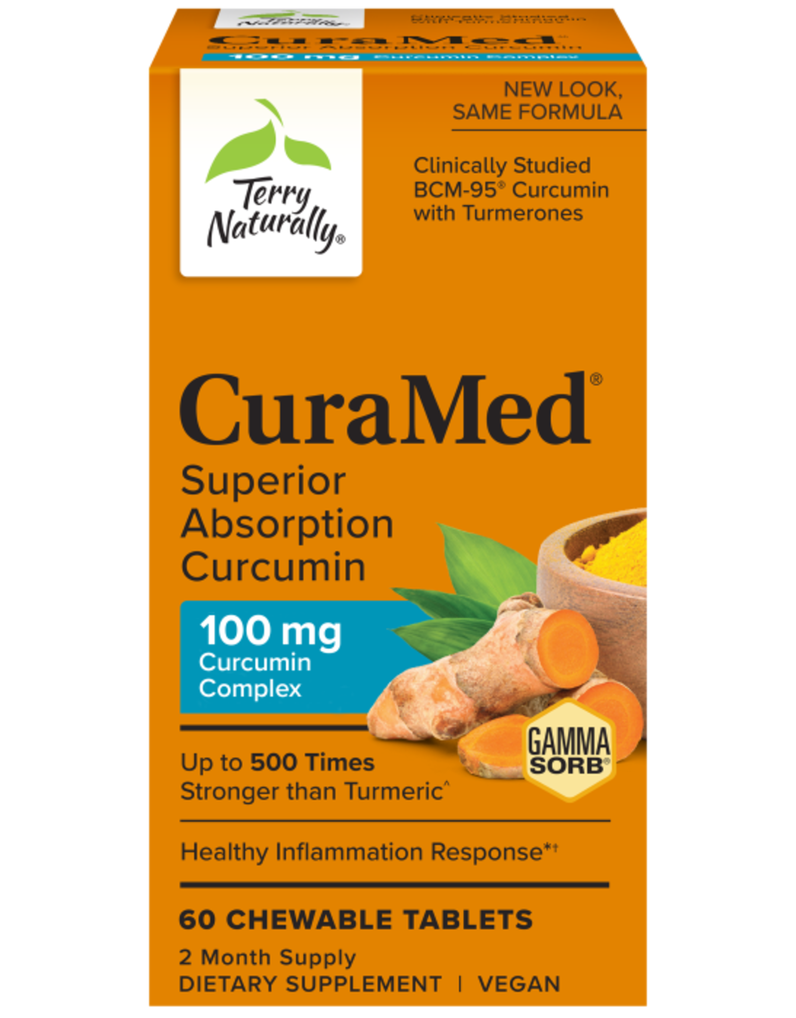 Terry Naturally CuraMed  100mg - 60 chewable