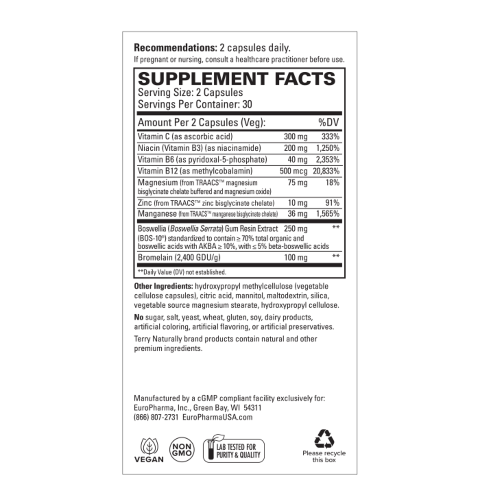 Terry Naturally Healthy Ligaments & Tendons