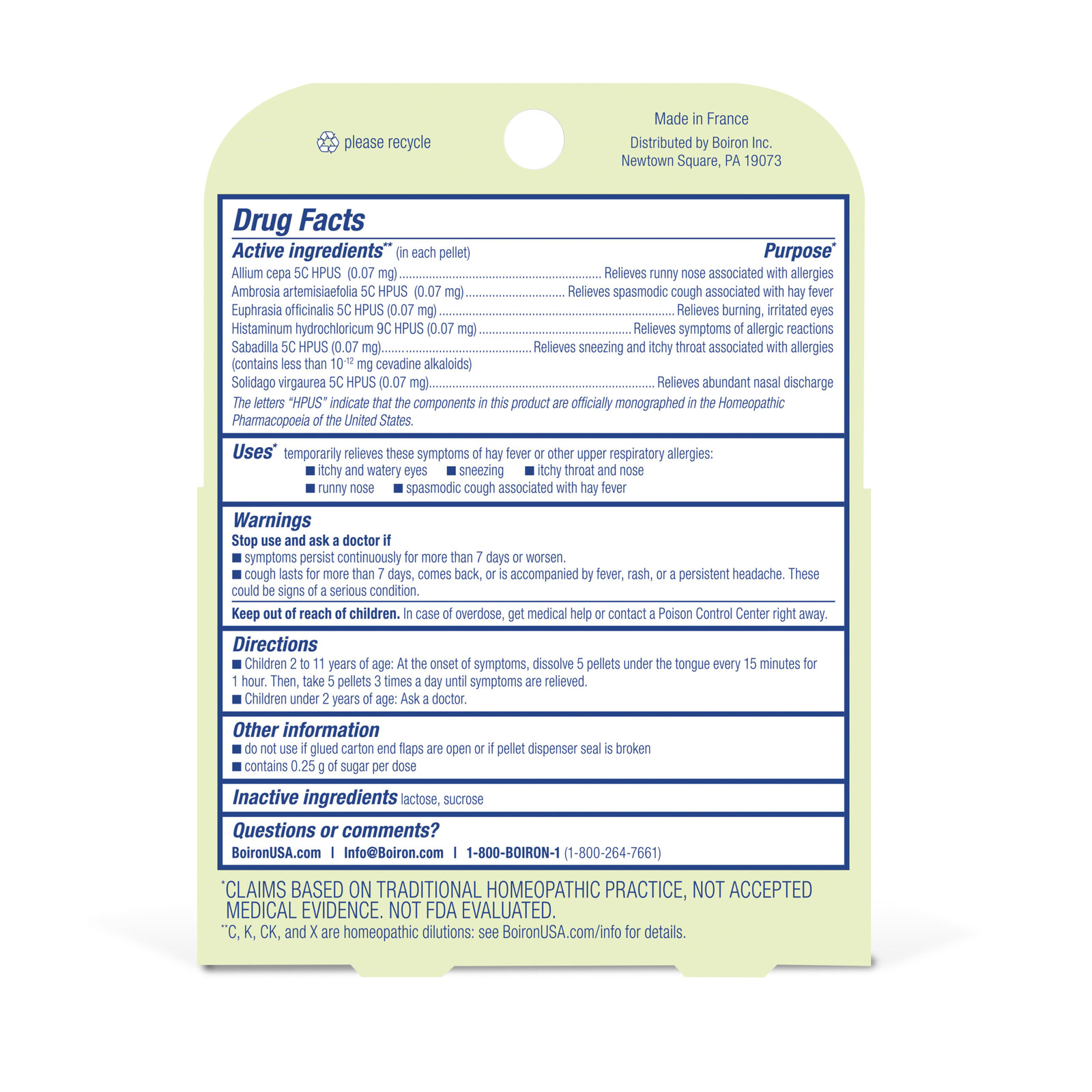 Boiron Allergy Relief - calm kids