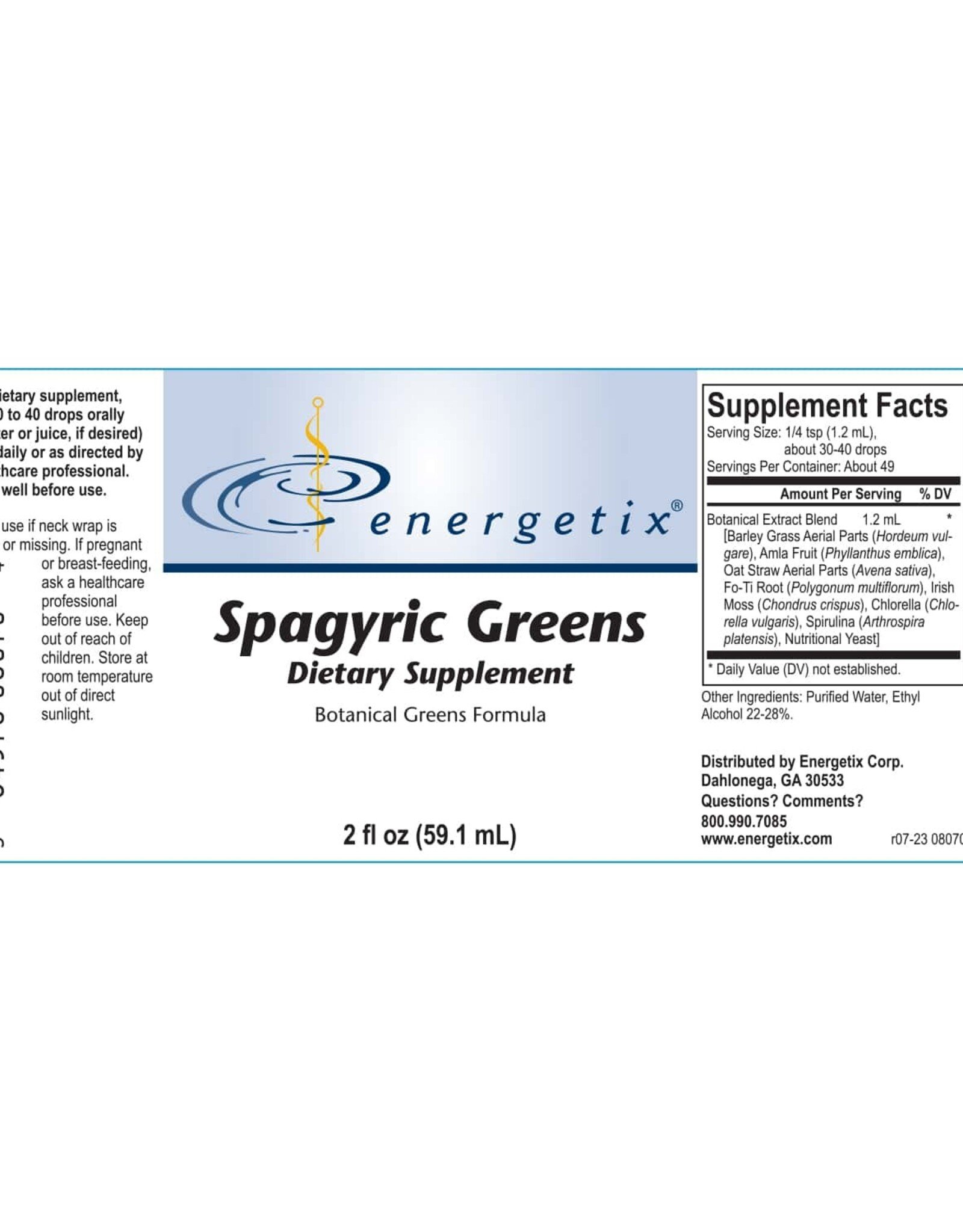 Energetix Spagyric Greens 2 oz.