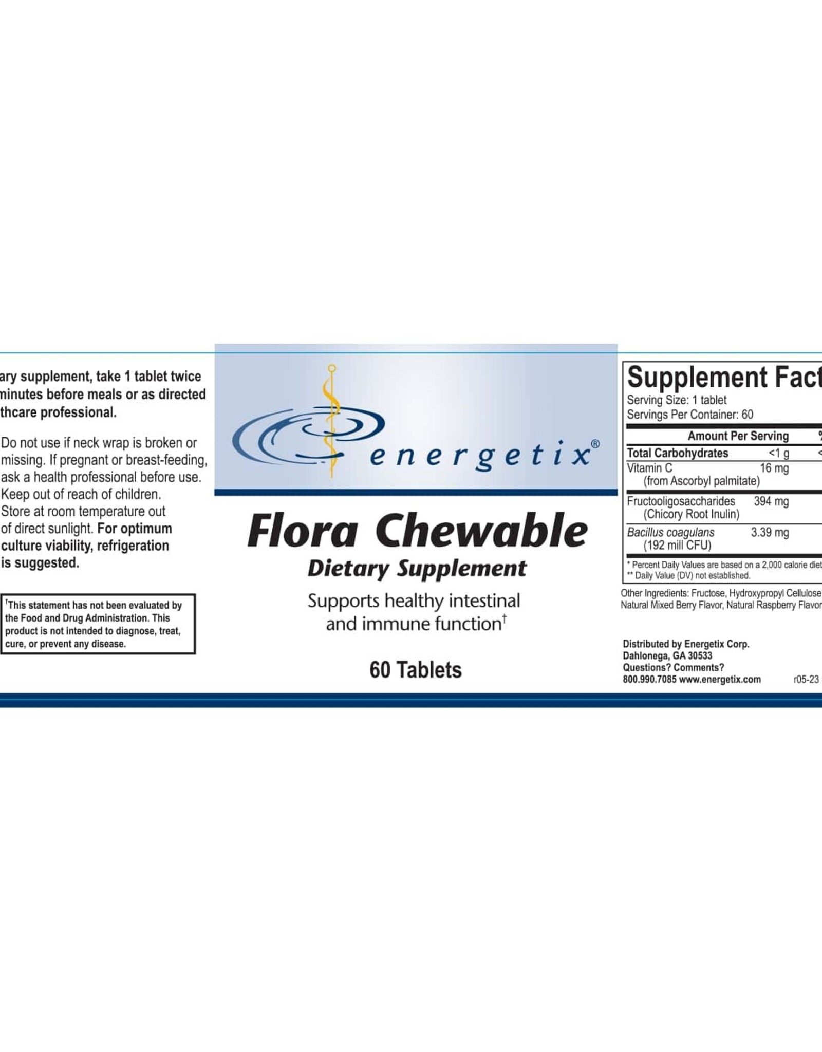Energetix Flora Chewable - 60 wafers