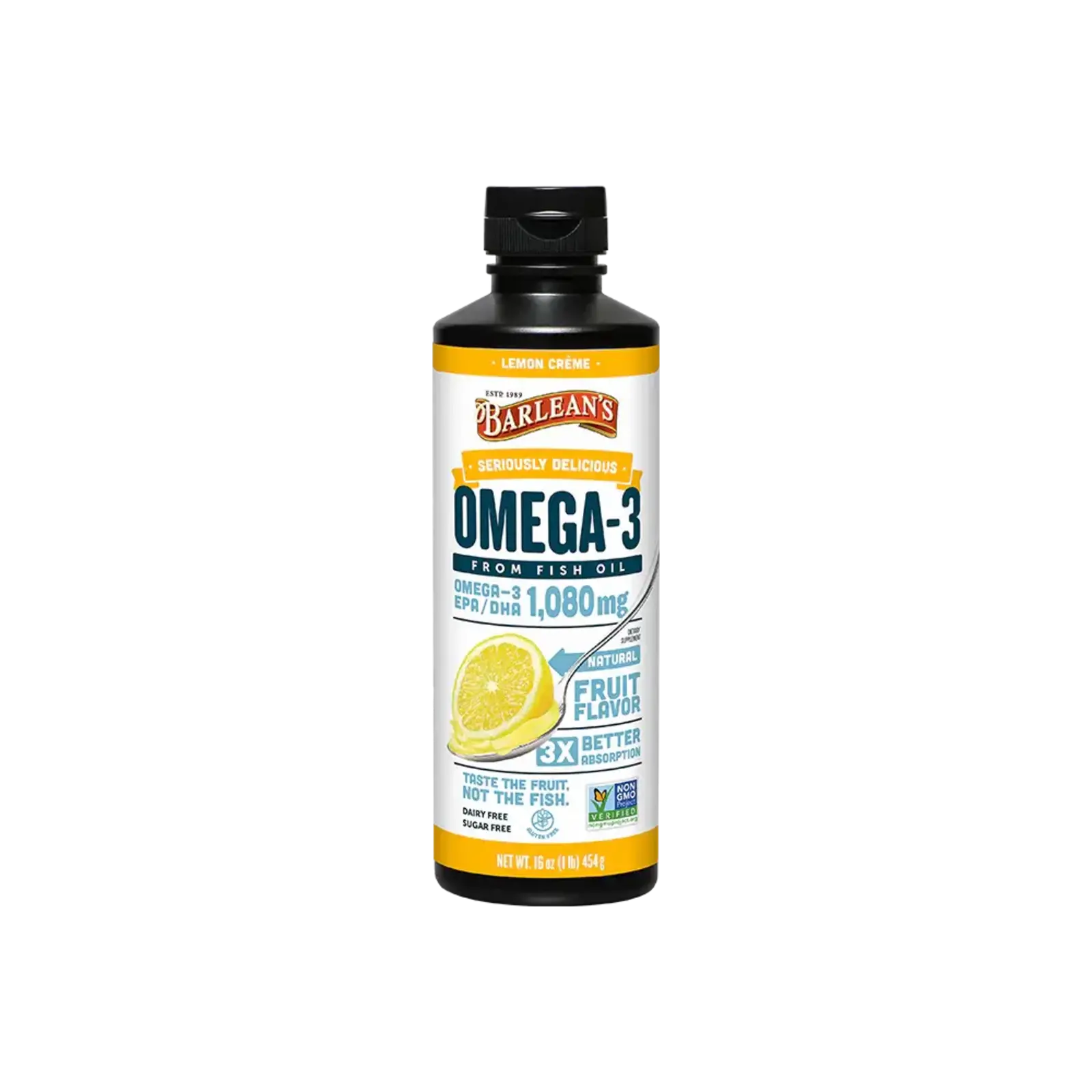 Barleans Seriously Delicious Fish Oil - Lemon Creme - 16oz