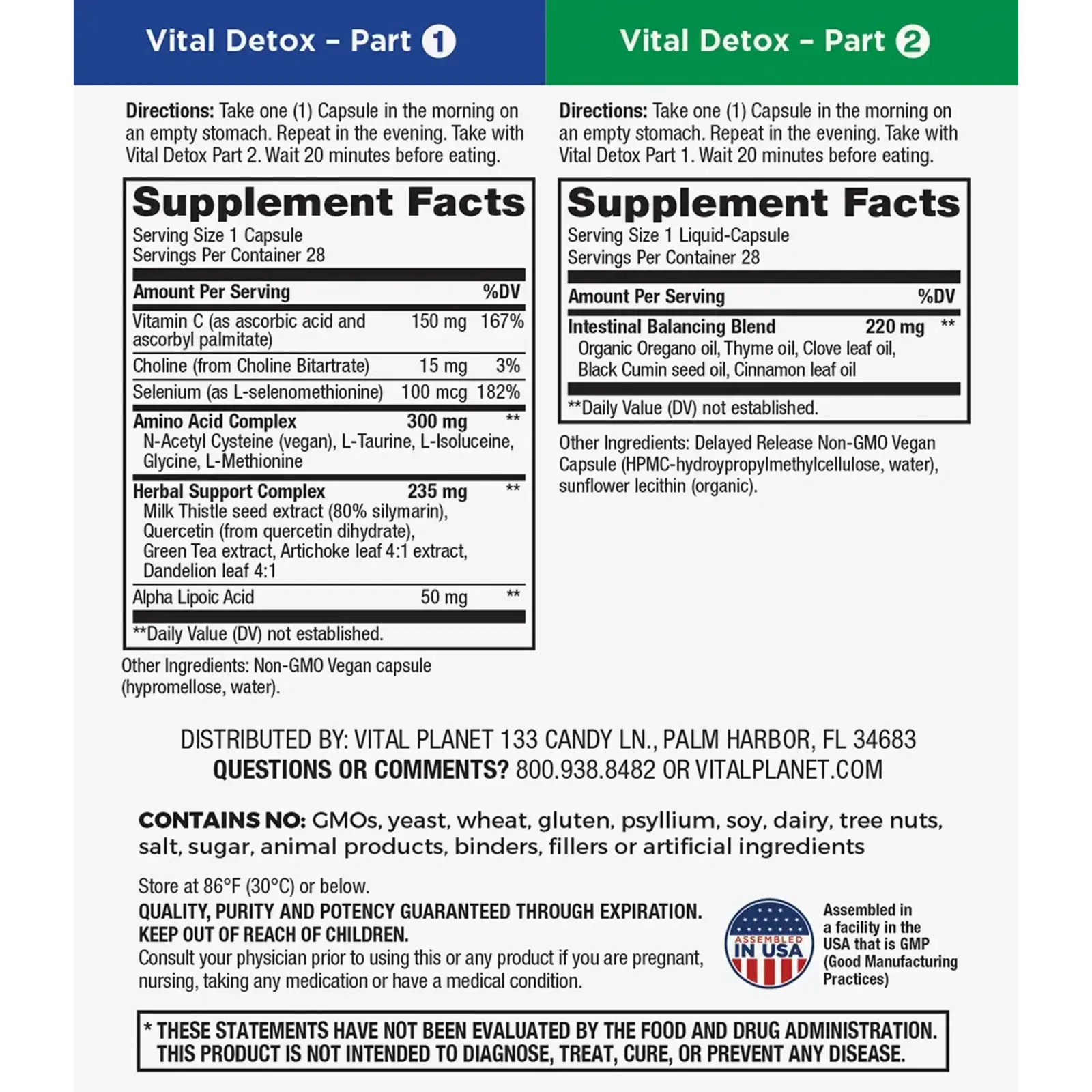 Vital Planet Vital DETOX, 14 day