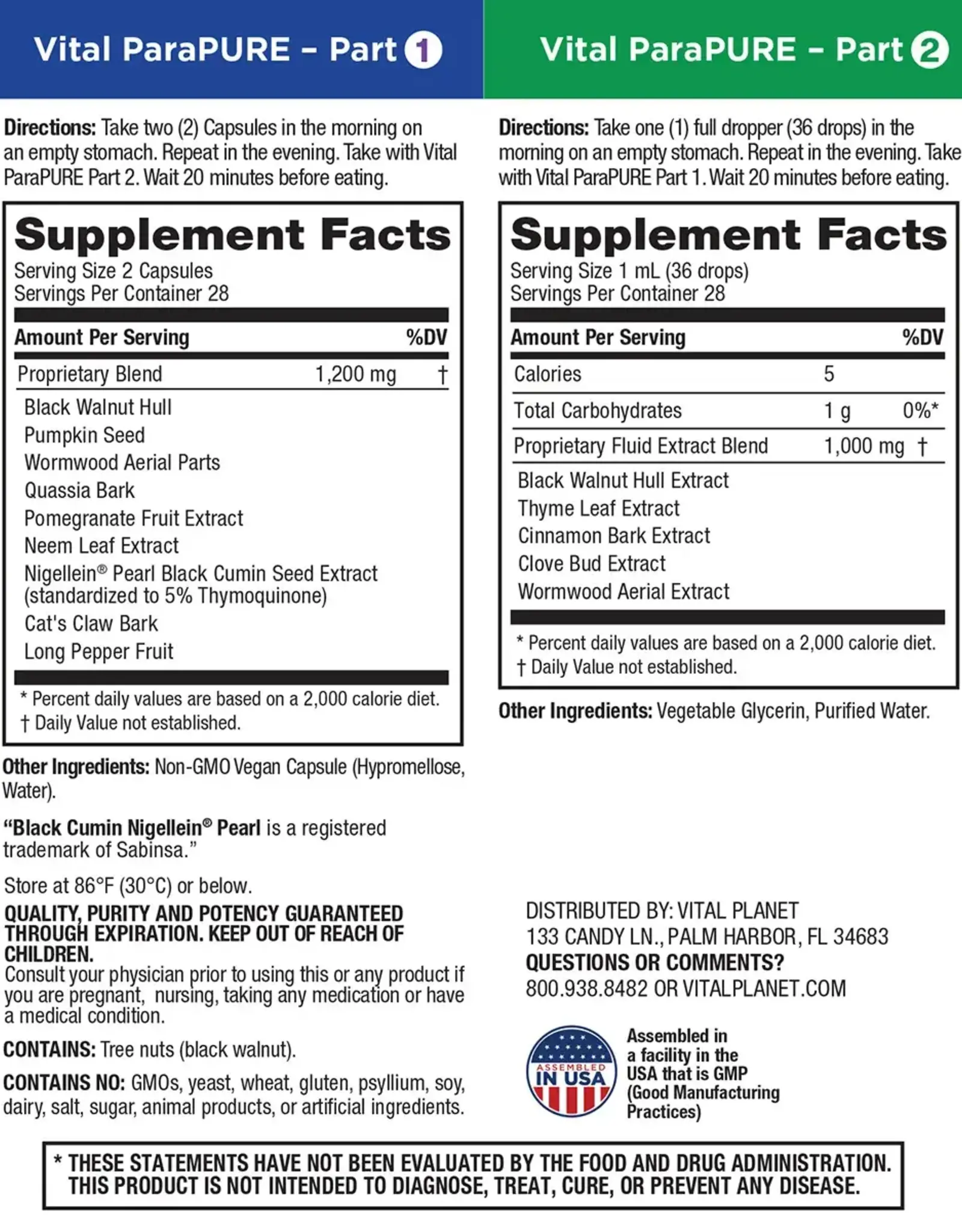 Vital Planet Vital ParaPURE, 14 day