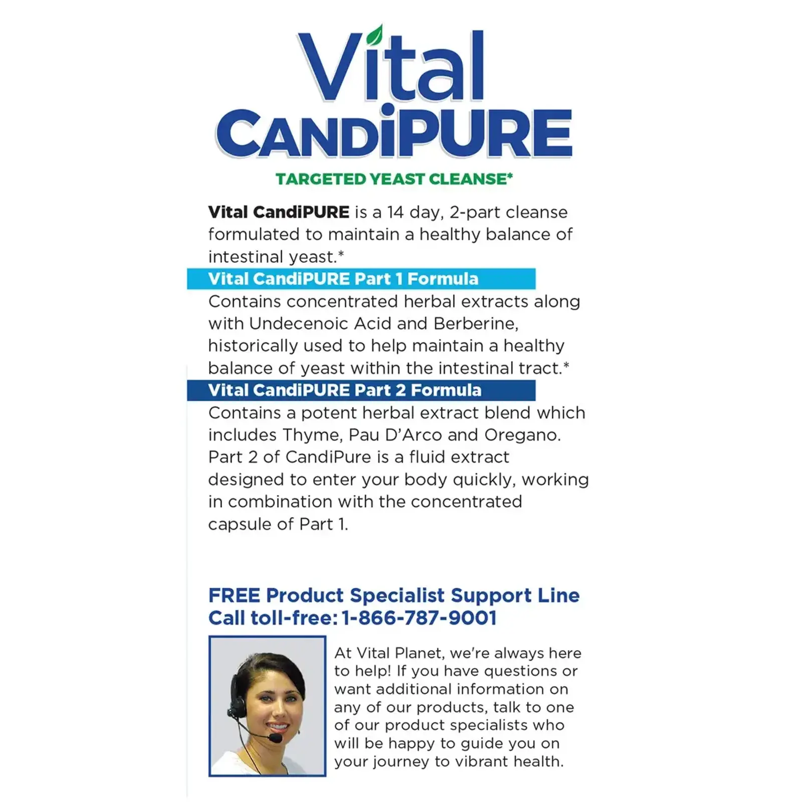 Vital Planet Vital CandiPURE, 14 day