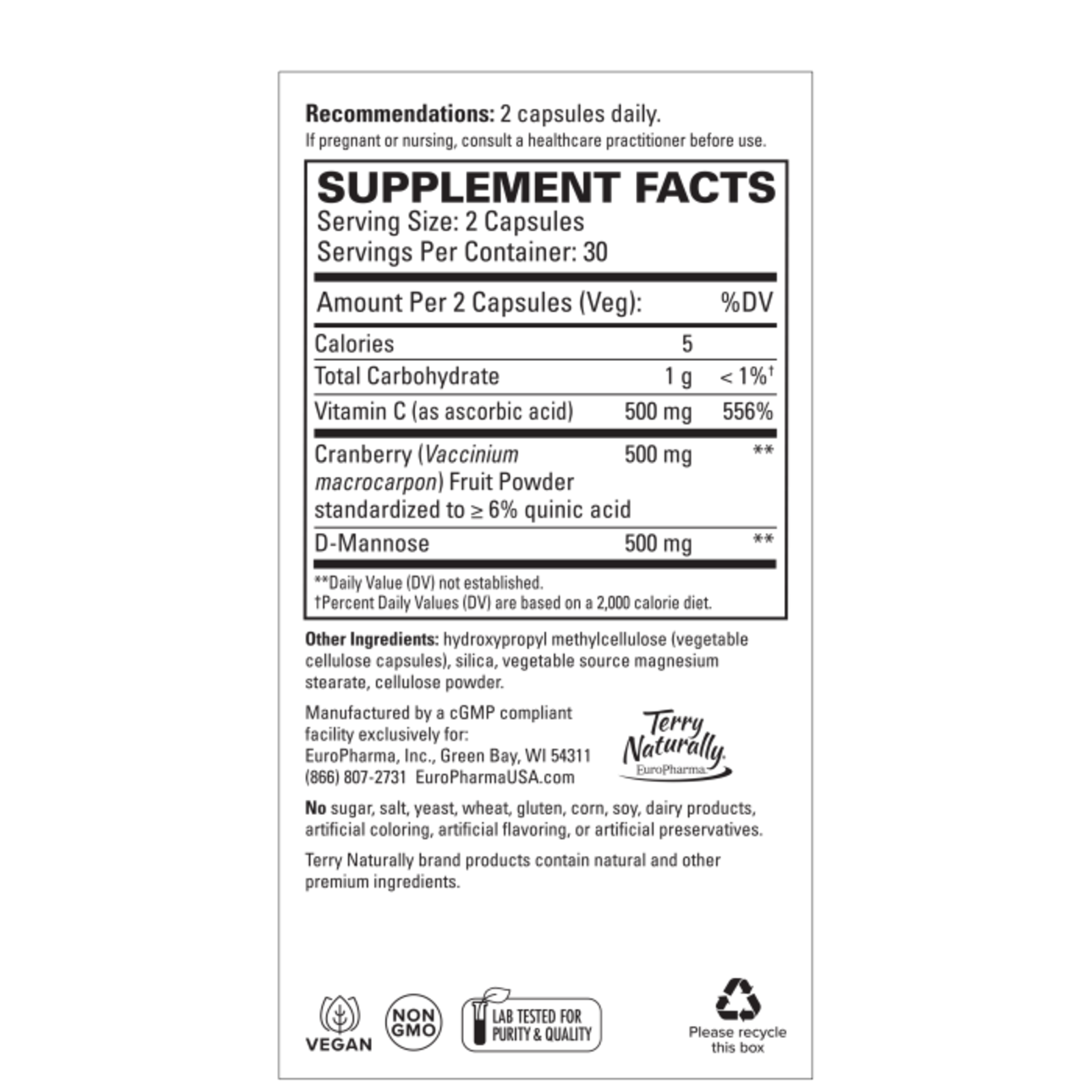 Terry Naturally Urinary Tract Intensive Support